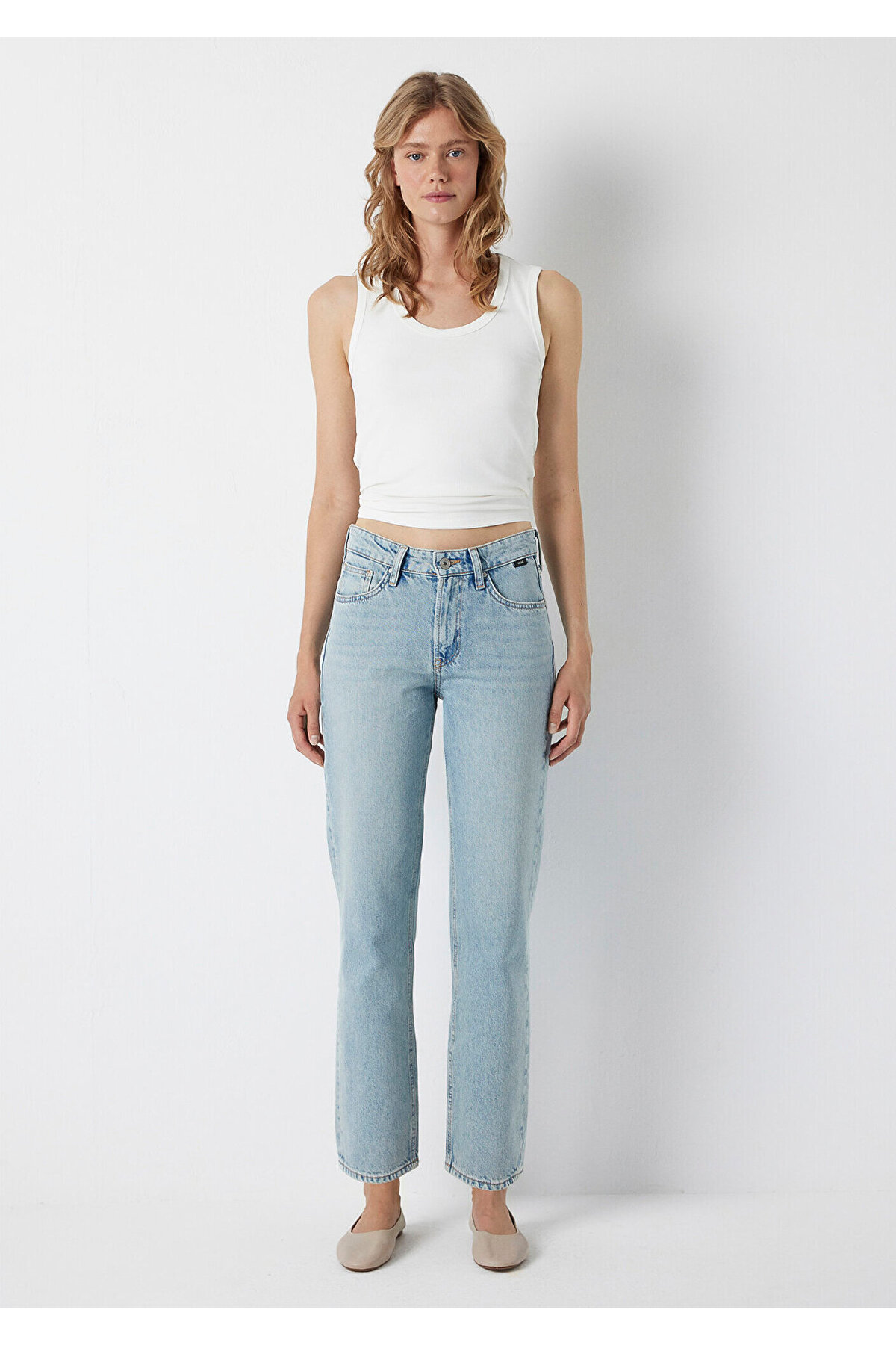 Mavi Soho Iconic Puslu Açık Jean Pantolon 1021245-A6603 görsel 3