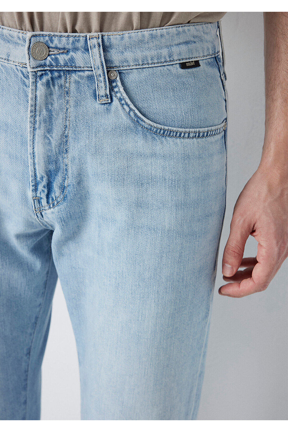 Mavi Hunter Classic Denim Buz Mavisi Jean Pantolon 00202A3986 görsel 6