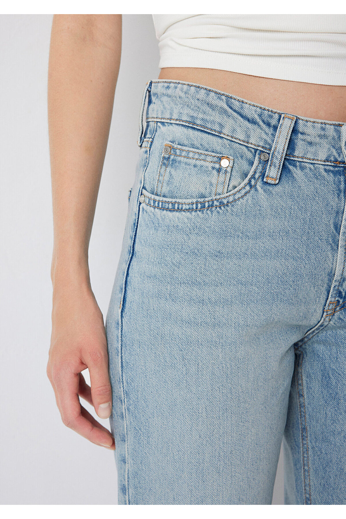 Mavi Soho Iconic Puslu Açık Jean Pantolon 1021245-A6603 görsel 7