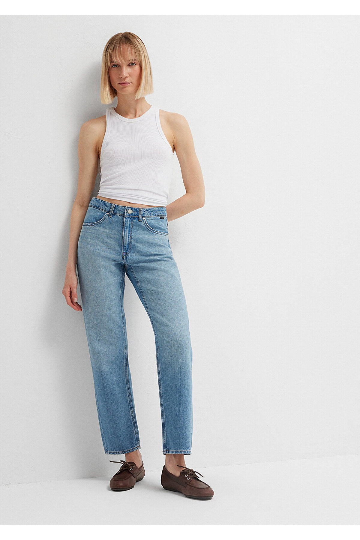 Mavi Iconic Puslu Açık Jean Pantolon 1021060-A3928 görsel 2