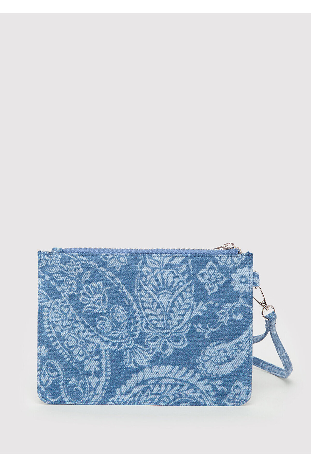 Mavi Etnik Desenli Denim El Çantası 1913944-82050 görsel 3