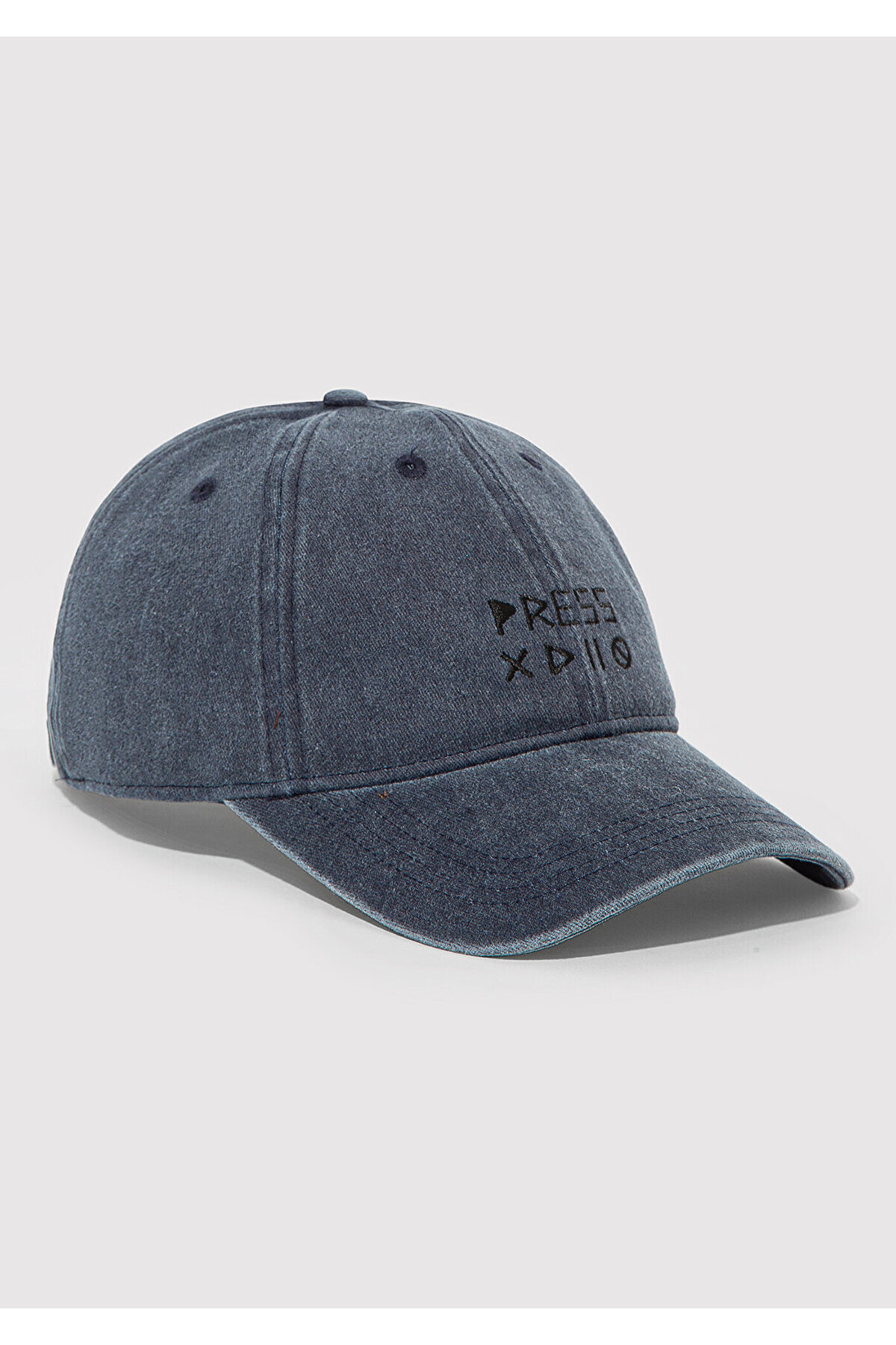 Mavi İşlemeli Denim Şapka 0912160-70834 görsel 4