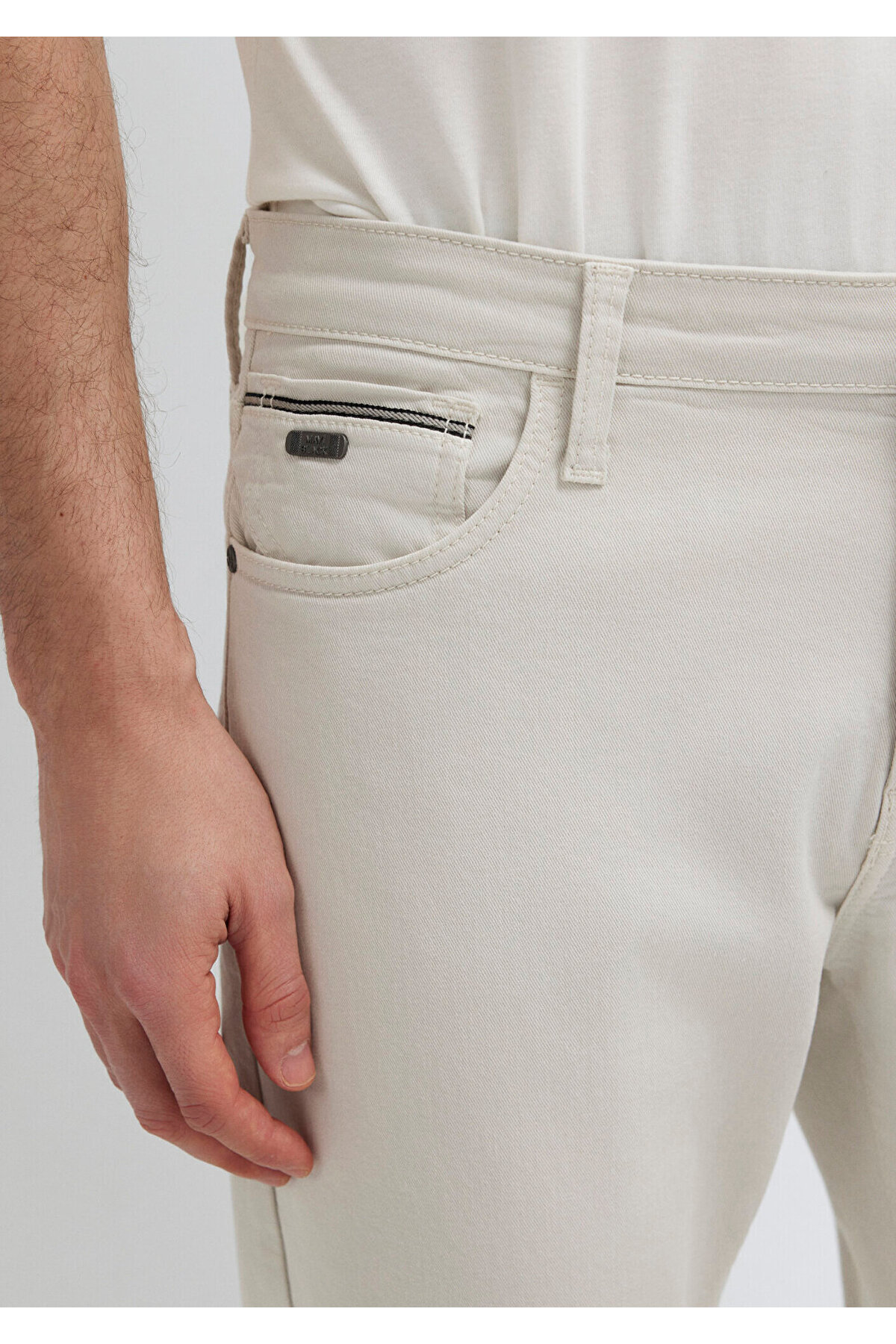 Mavi Milan Black Gri Gabardin Pantolon 0081089464 görsel 7