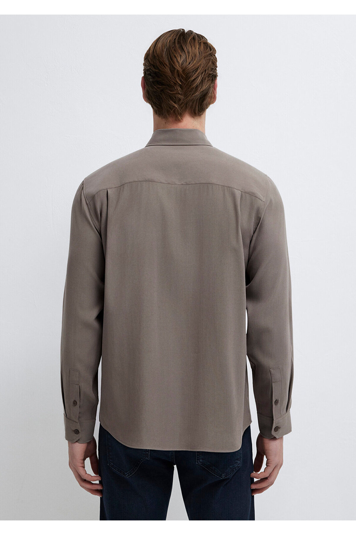 Mavi Soft Premium Kahverengi Gömlek Regular Fit / Normal Kesim 0212010-87875 görsel 6
