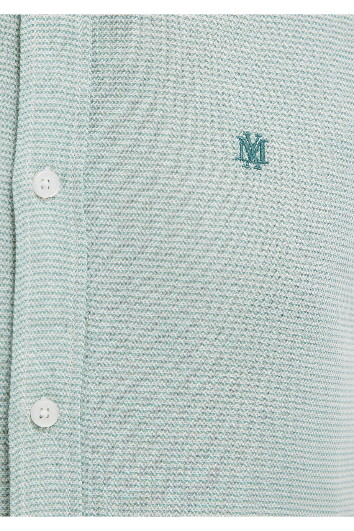 Mavi Mühür Logo Nakışlı Yeşil Gömlek Slim Fit / Dar Kesim 0211899-71909 görsel 7