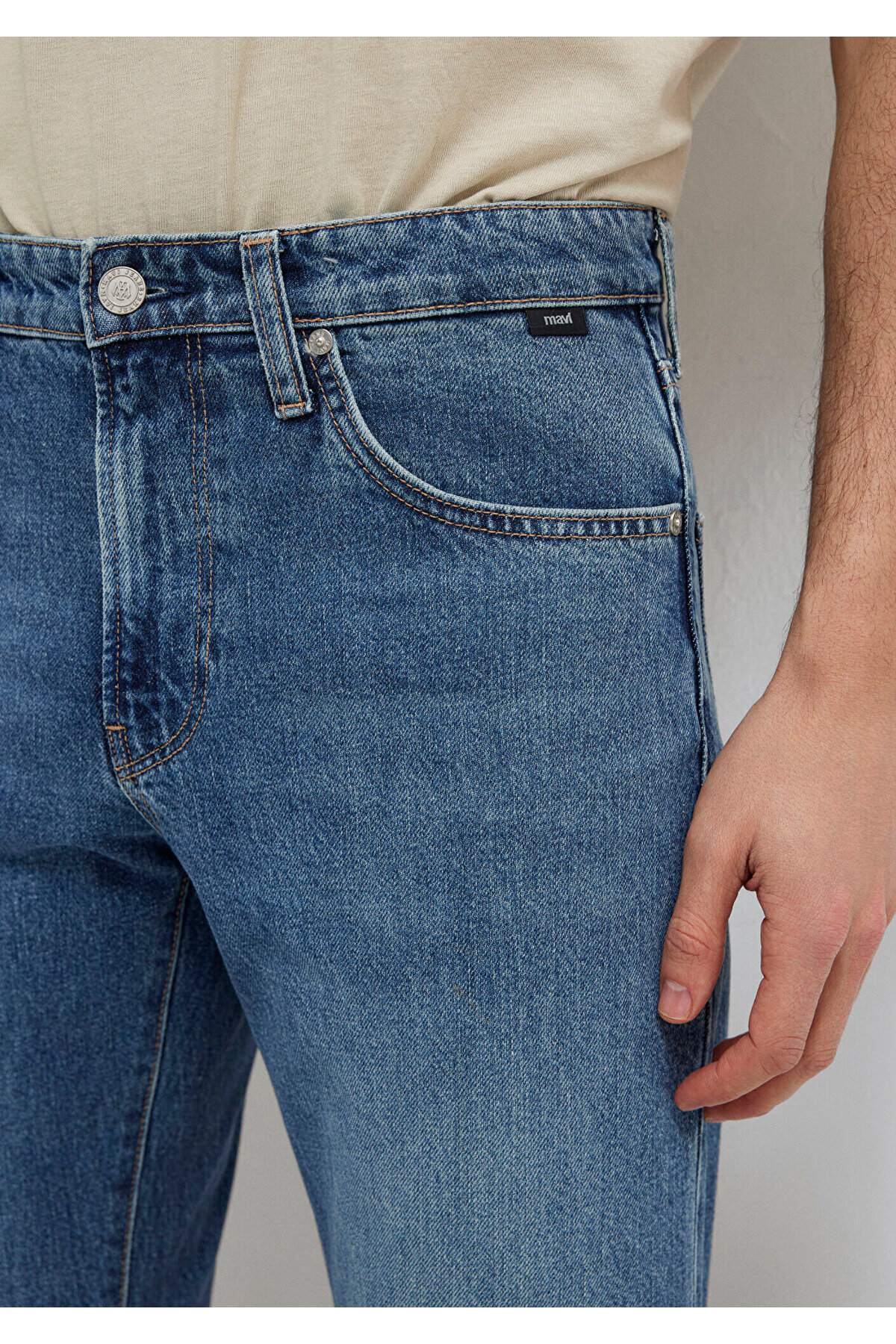 Mavi London Classic Denim Koyu Jean Pantolon 0010172-A1724 görsel 7