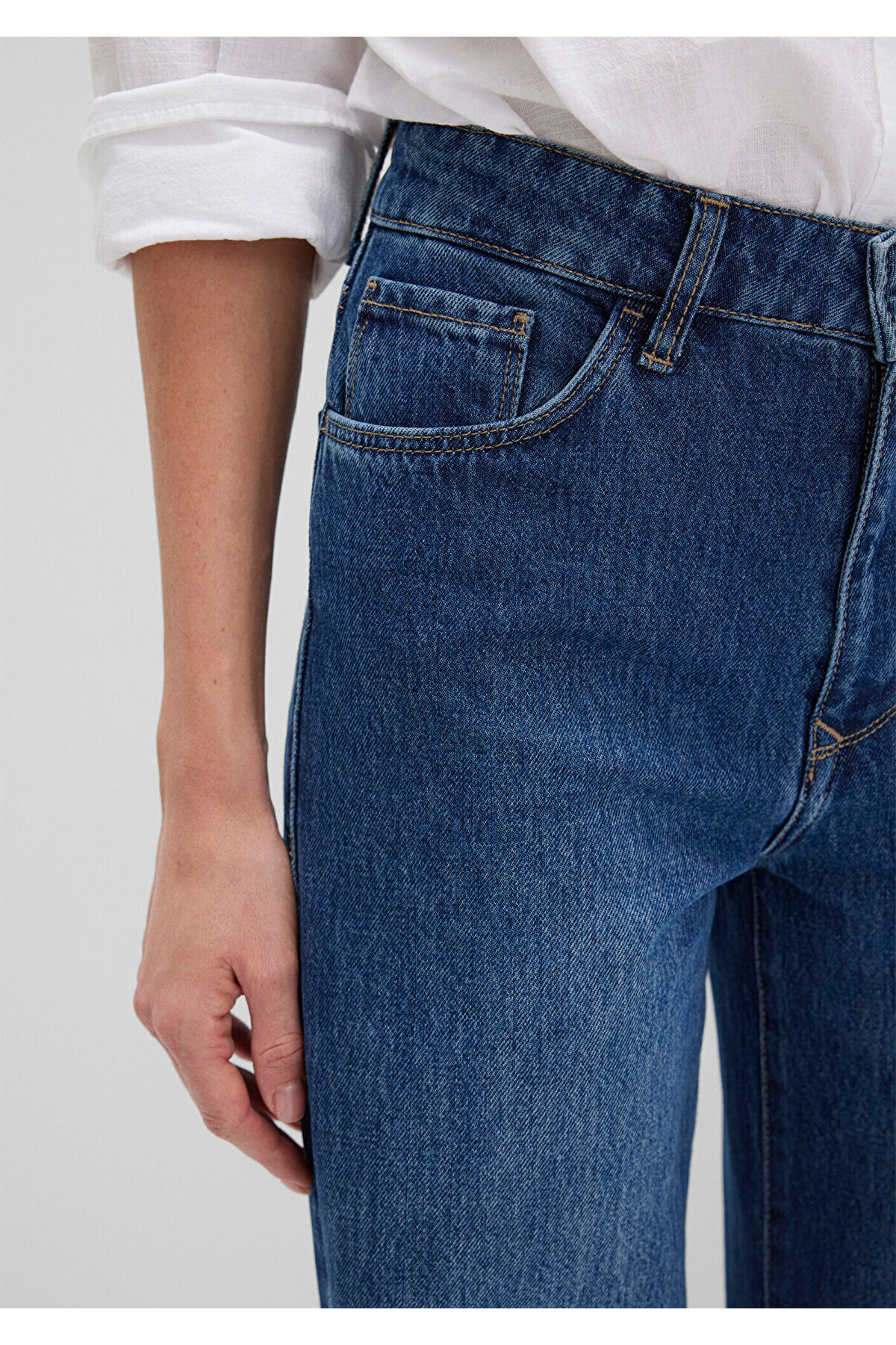Mavi Malibu Mid Used Denim Jean Pantolon 8810152-91317 görsel 7