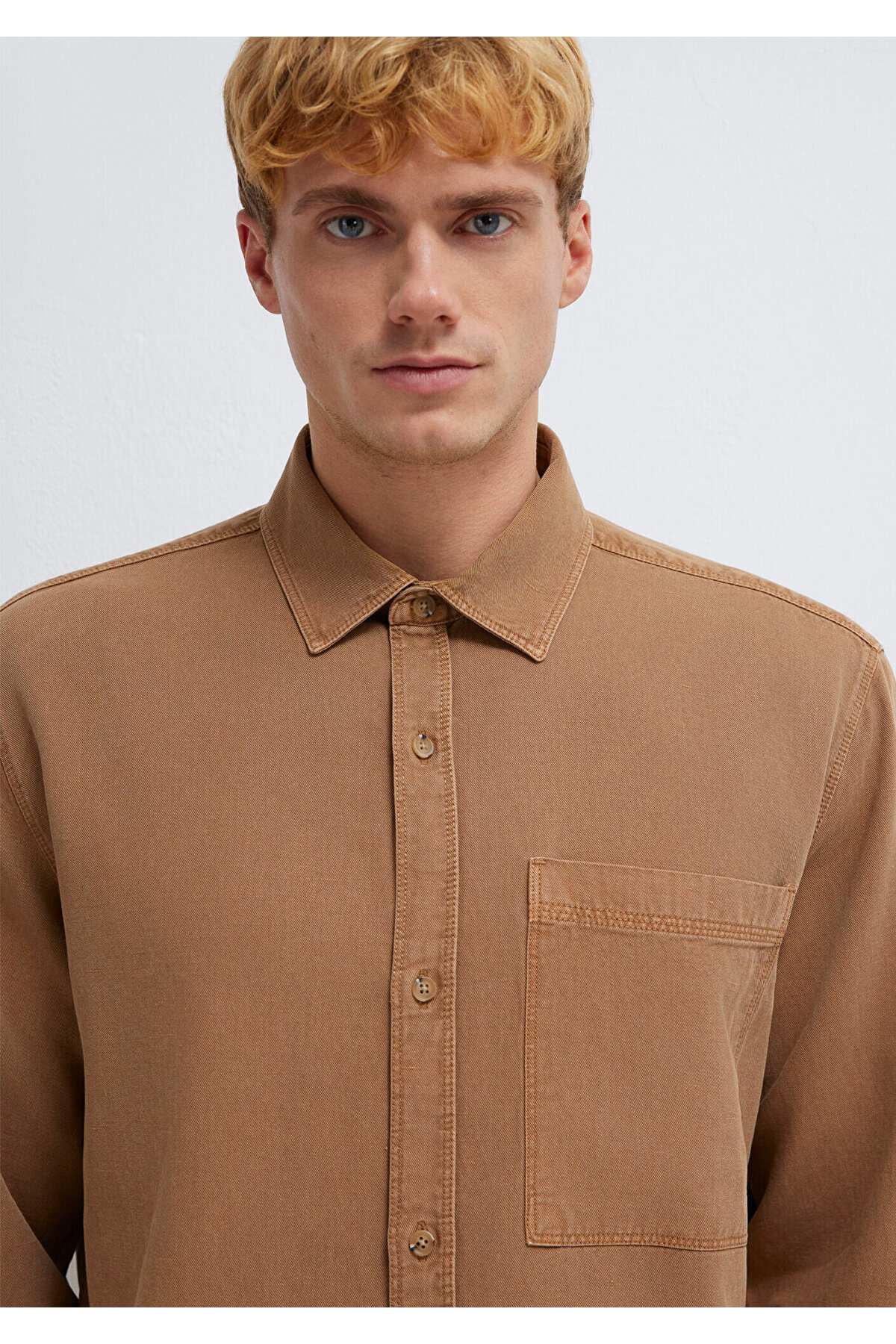Mavi Erkek Non Denim Uk Cepli Gömlek M0211827-88616 görsel 7