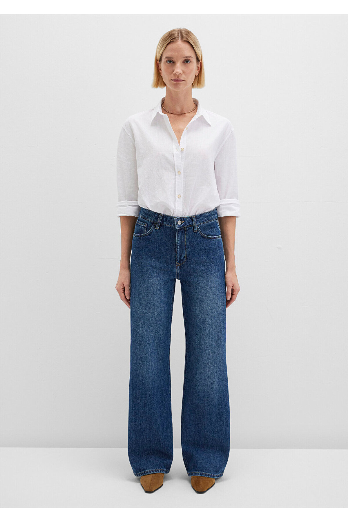 Mavi Malibu Mid Used Denim Jean Pantolon 8810152-91317 görsel 4