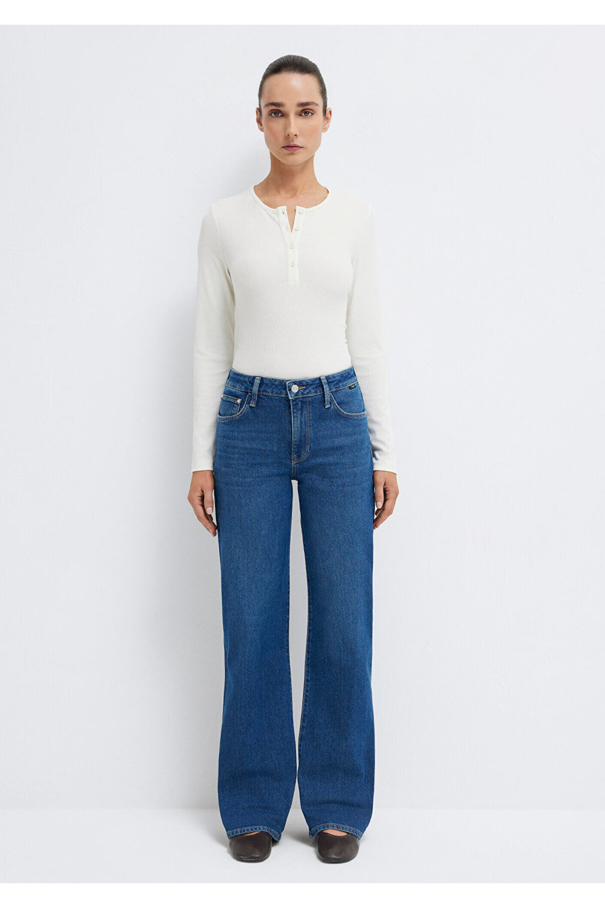 Mavi Ibiza Real Blue Gölgeli Koyu Jean Pantolon 1010530-90504 görsel 3