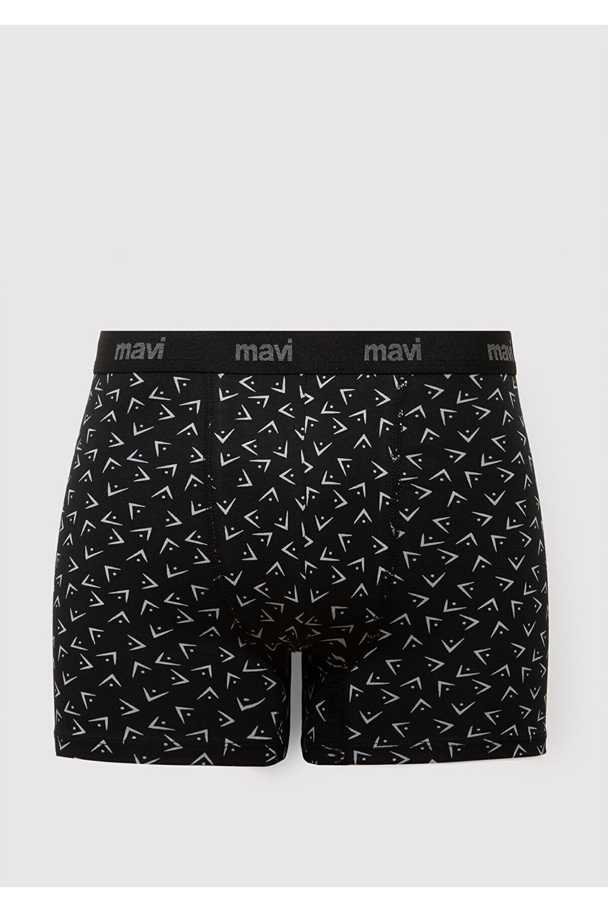 Mavi 3lü Siyah Baskılı Boxer 0912225-900 görsel 3