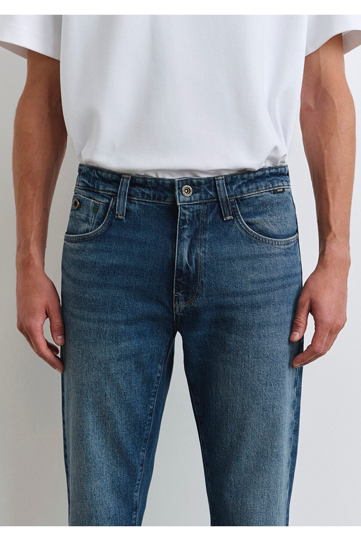 Mavi London Pro Puslu Koyu Jean Pantolon görsel 6