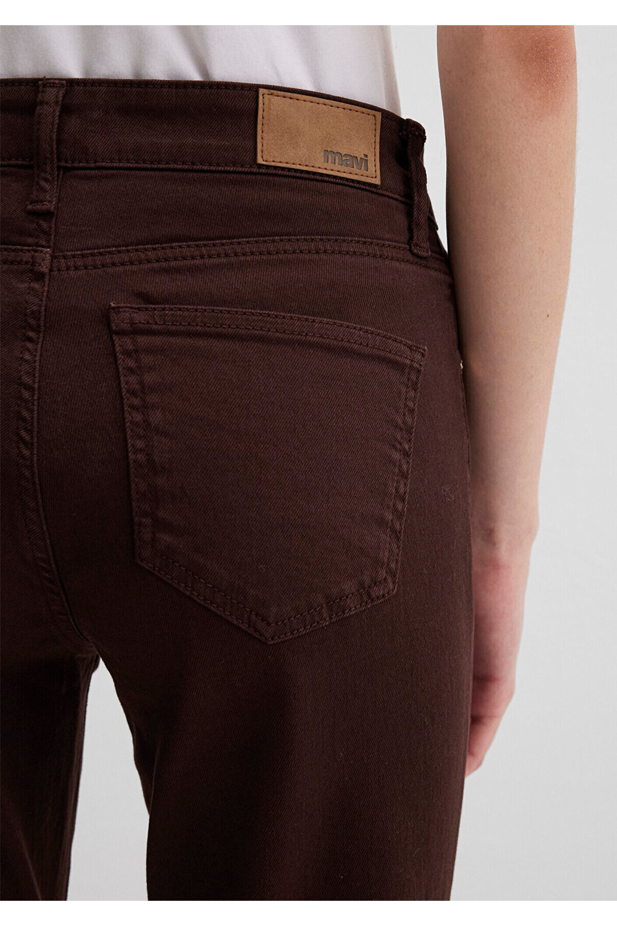 Mavi Molly Everday Kahverengi Gabardin Pantolon 1013691199 görsel 7