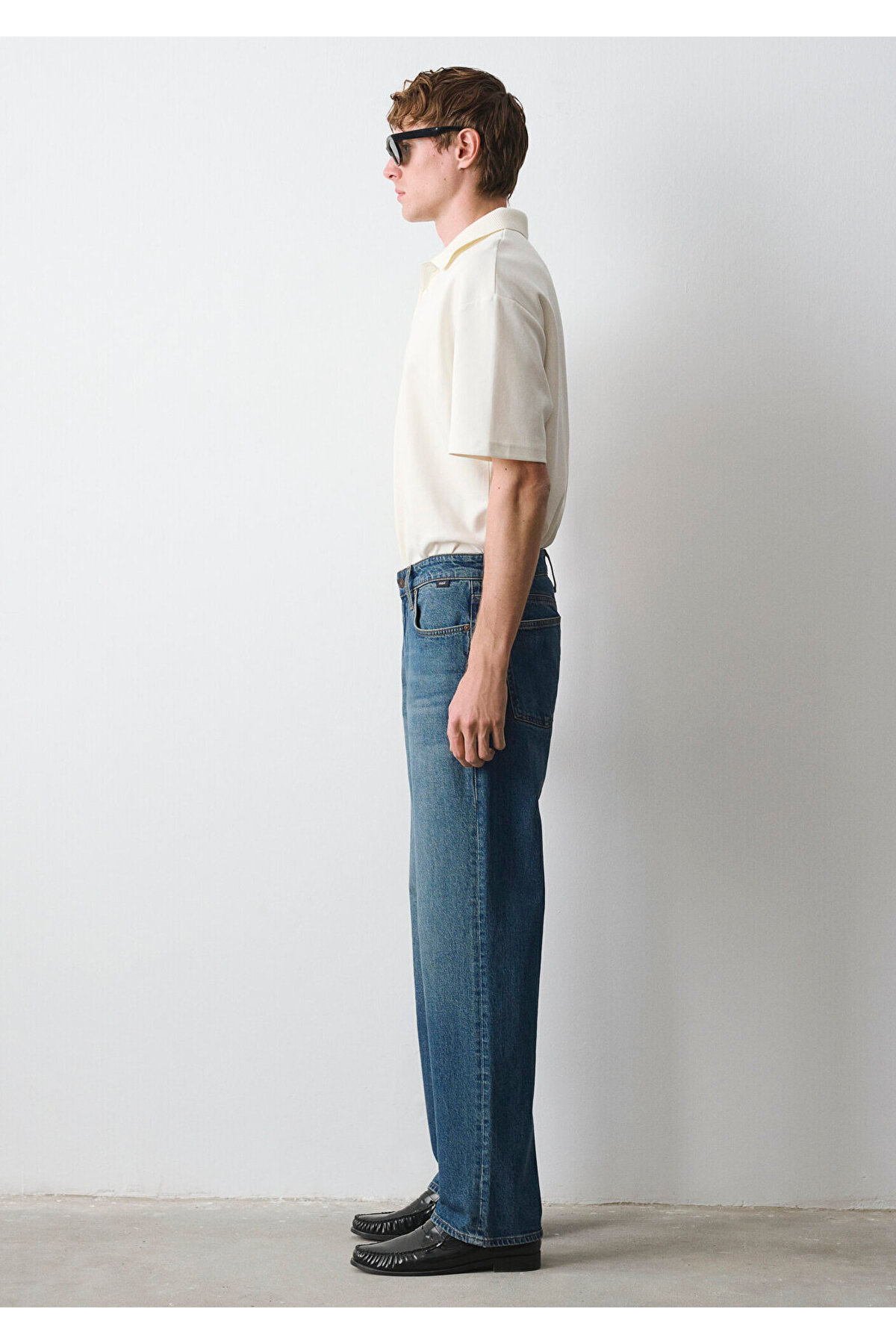 Mavi Marlon Classic Denim Puslu Indigo Mavisi Jean Pantolon 0019166-A2952 görsel 6