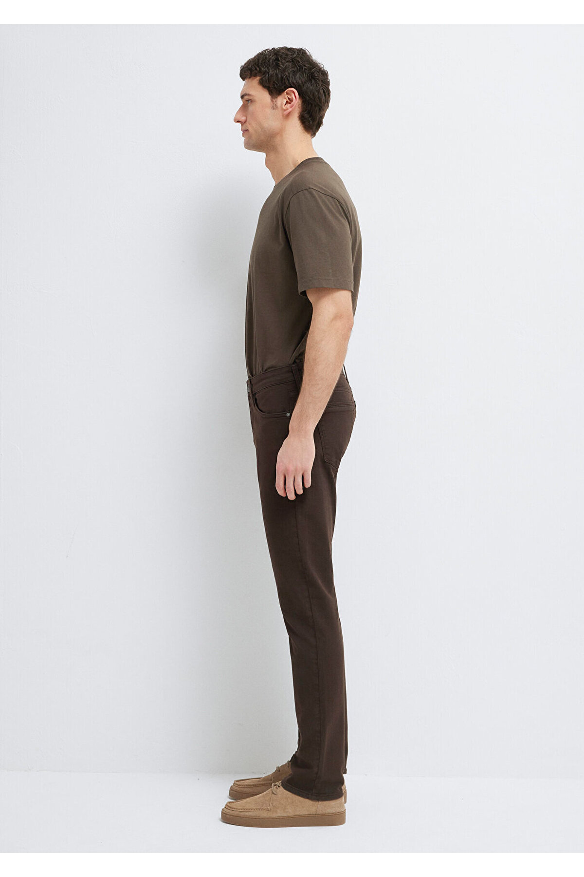 Mavi Jake Black Koyu Kahverengi Gabardin Pantolon 0042290686 görsel 4