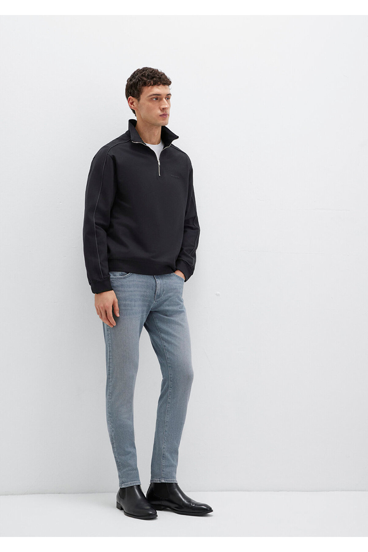 Mavi James Lux Black Gri Smoke Jean Pantolon 0042489350 görsel 2