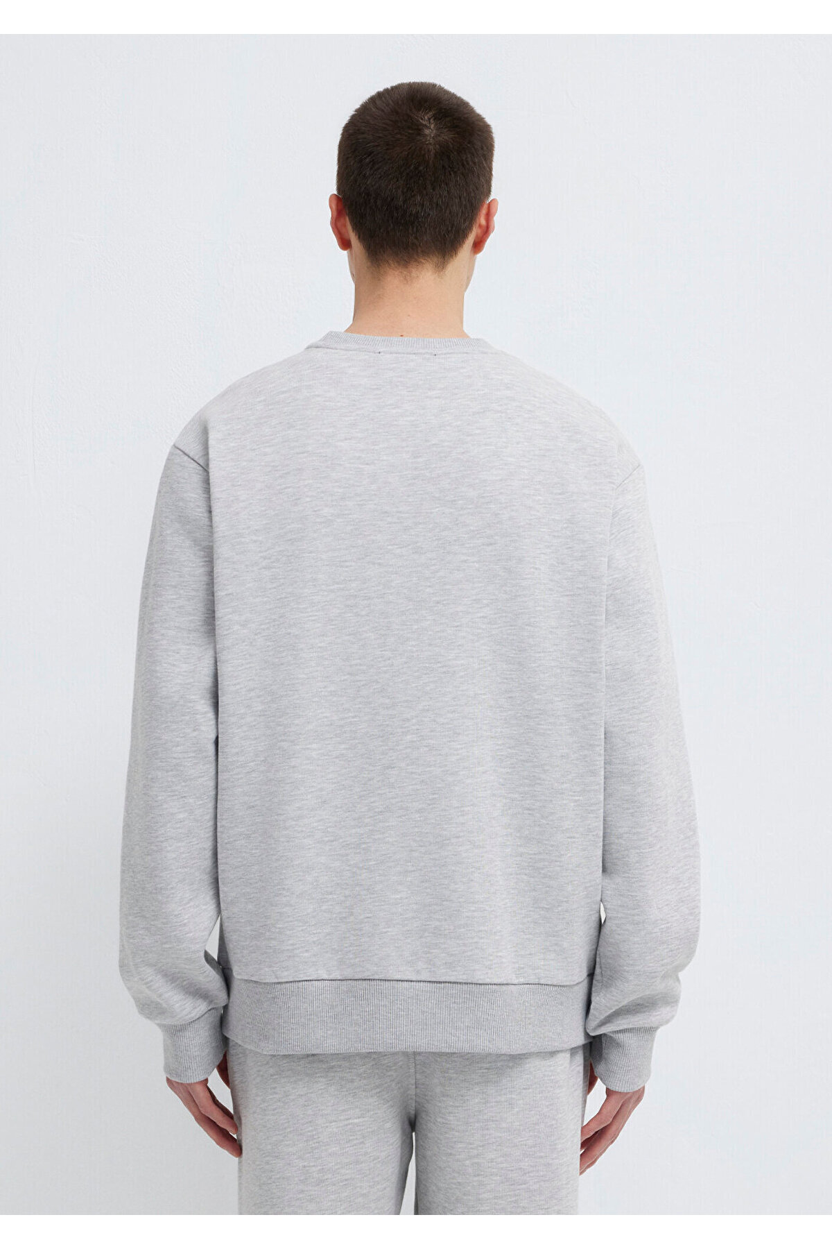 Mavi Logo Baskılı Gri Sweatshirt 0611716-80018 görsel 5