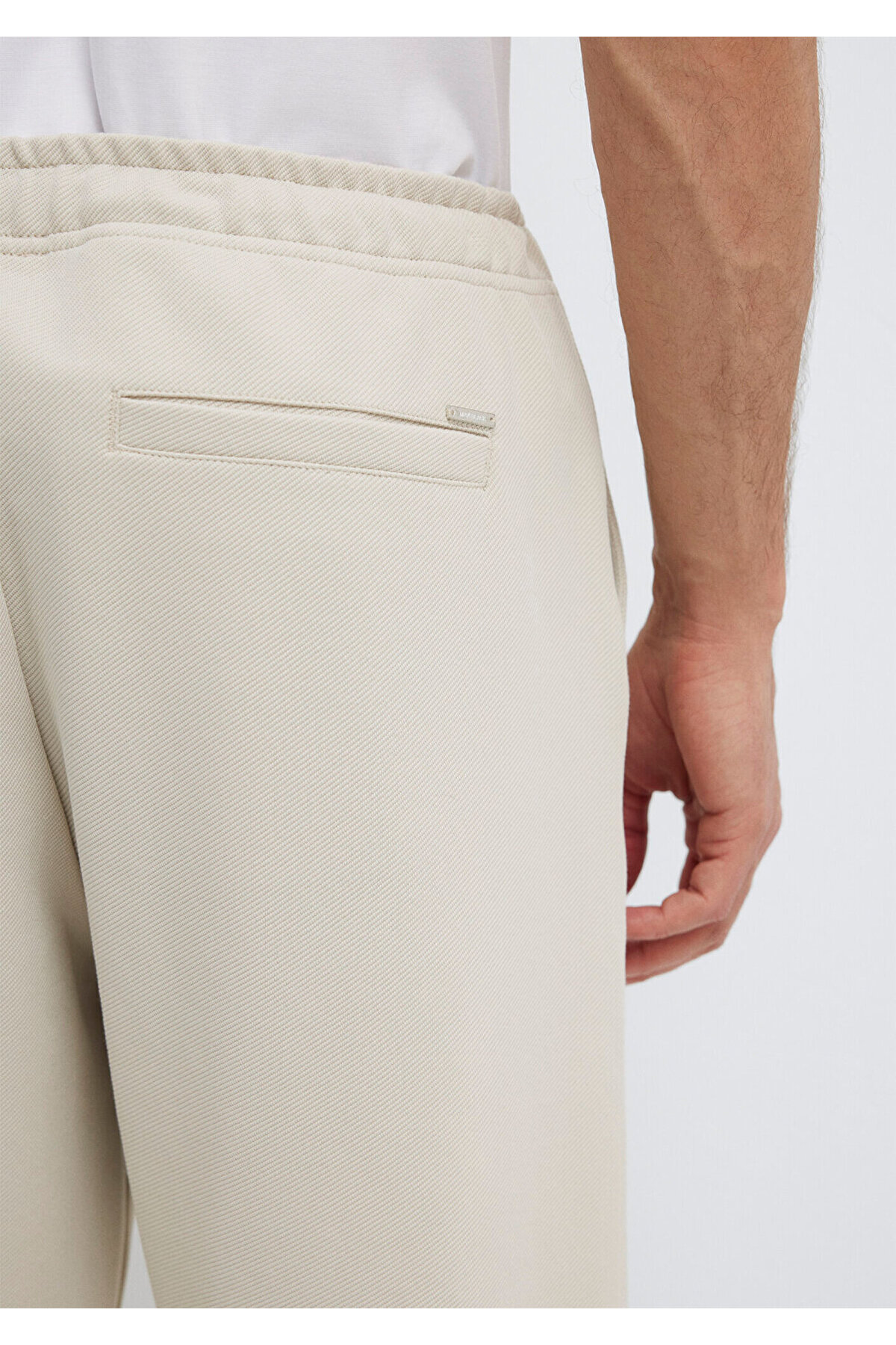 Mavi Bej Örme İnterlok Pantolon 0010521-70144 görsel 7