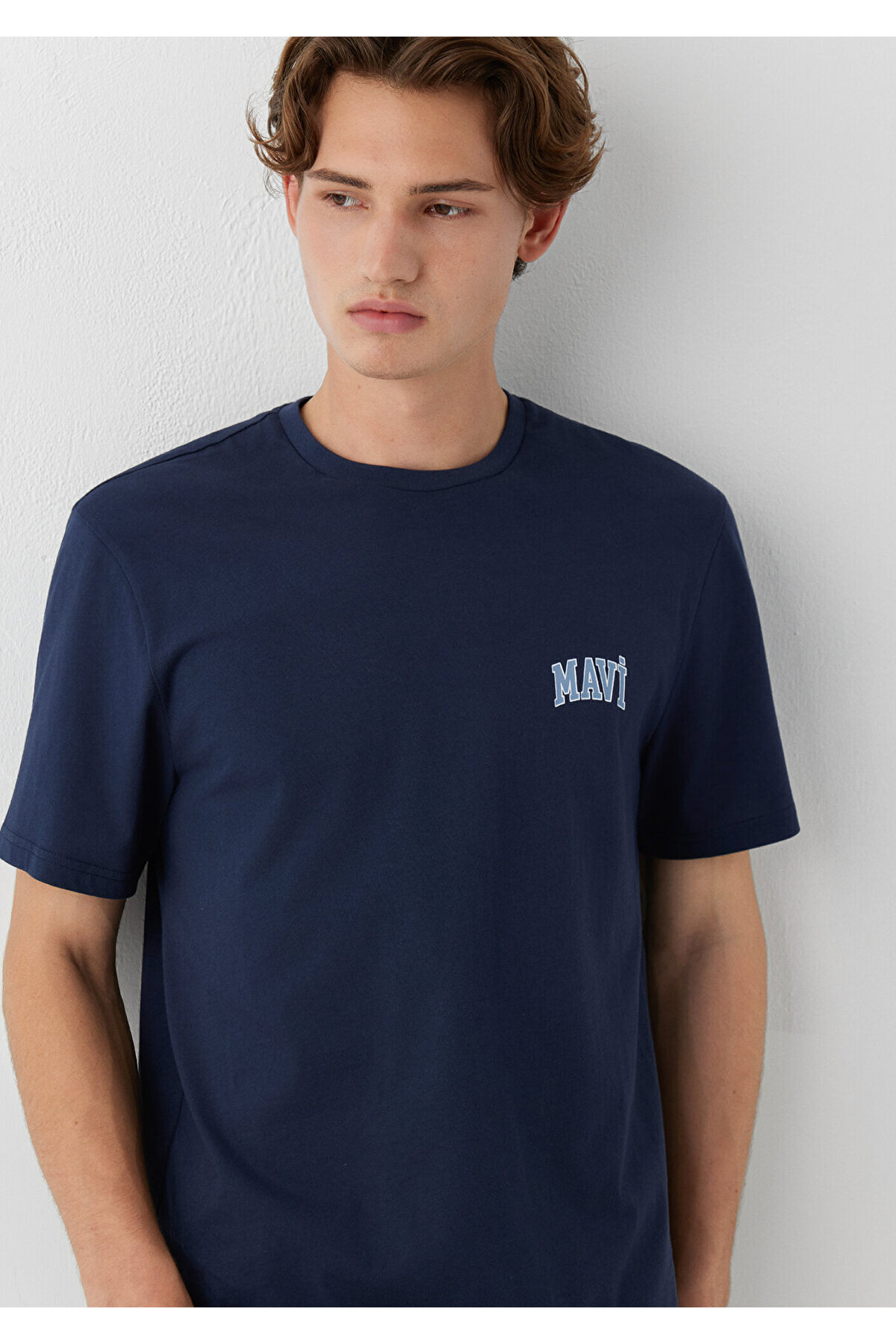 Mavi Logo Baskılı Lacivert Tişört Regular Fit / Normal Kesim 0611714-70497 görsel 2