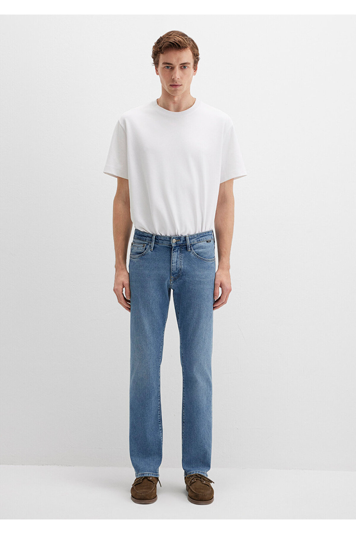 Mavi Hunter 90lar Puslu Vintage Açık Mavi Jean Pantolon 0020289268 görsel 3