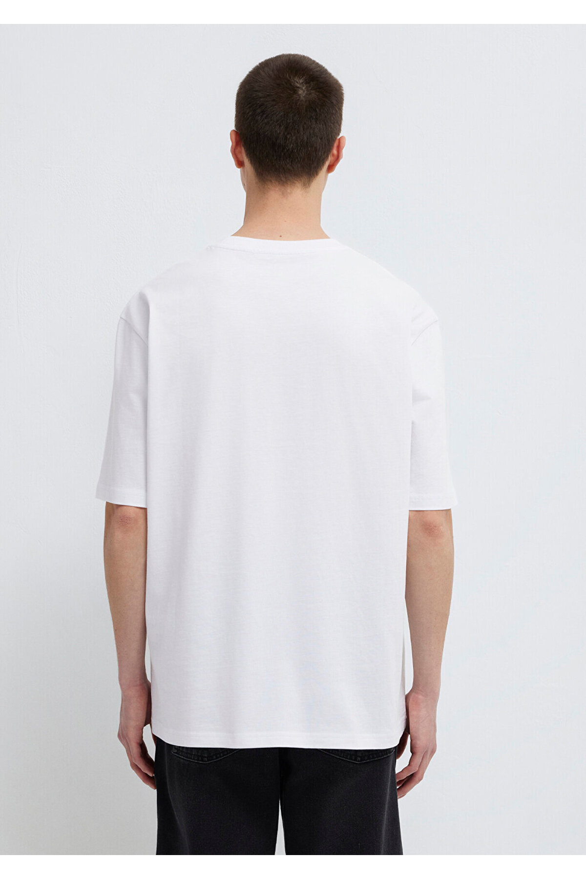 Mavi Pro Beyaz Basic Tişört Relaxed Fit / Rahat Kesim 0613090-620 görsel 6