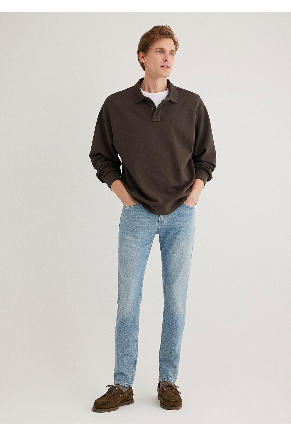 Mavi James Classic Denim Puslu Açık Jean Pantolon 0042486407