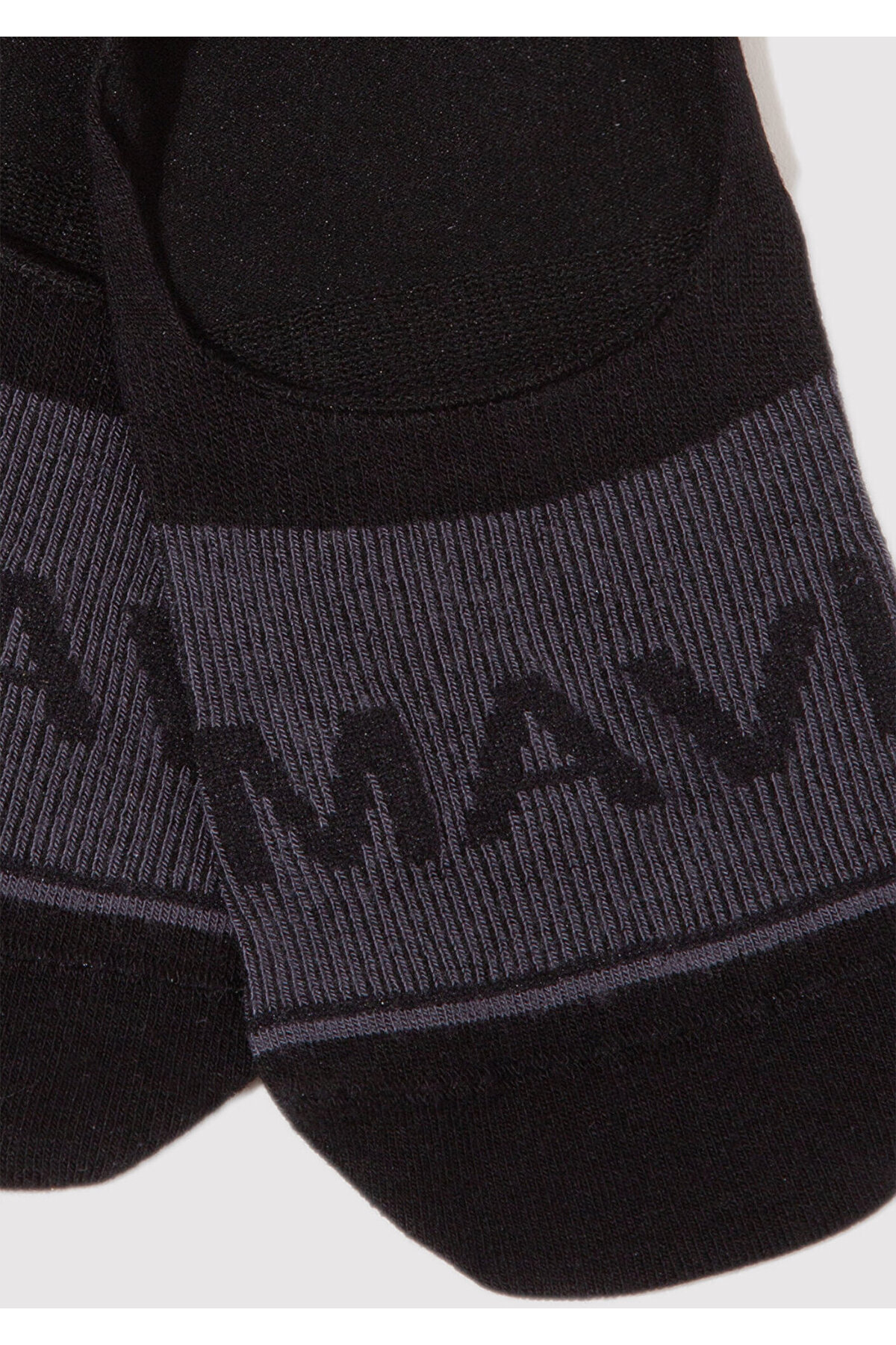 Mavi Logo Baskılı Siyah Babet Çorabı 0911319-900 görsel 2