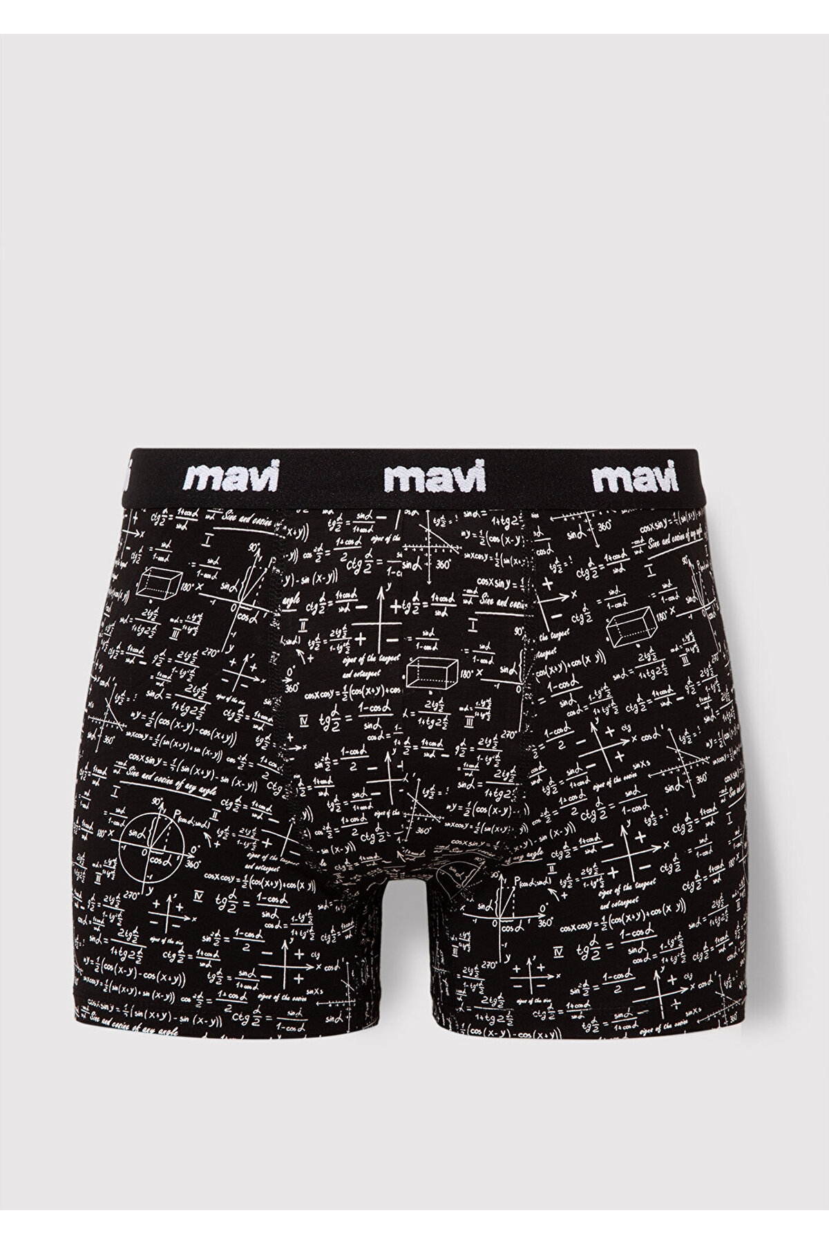 Mavi Baskılı Siyah Boxer 0910049-85857