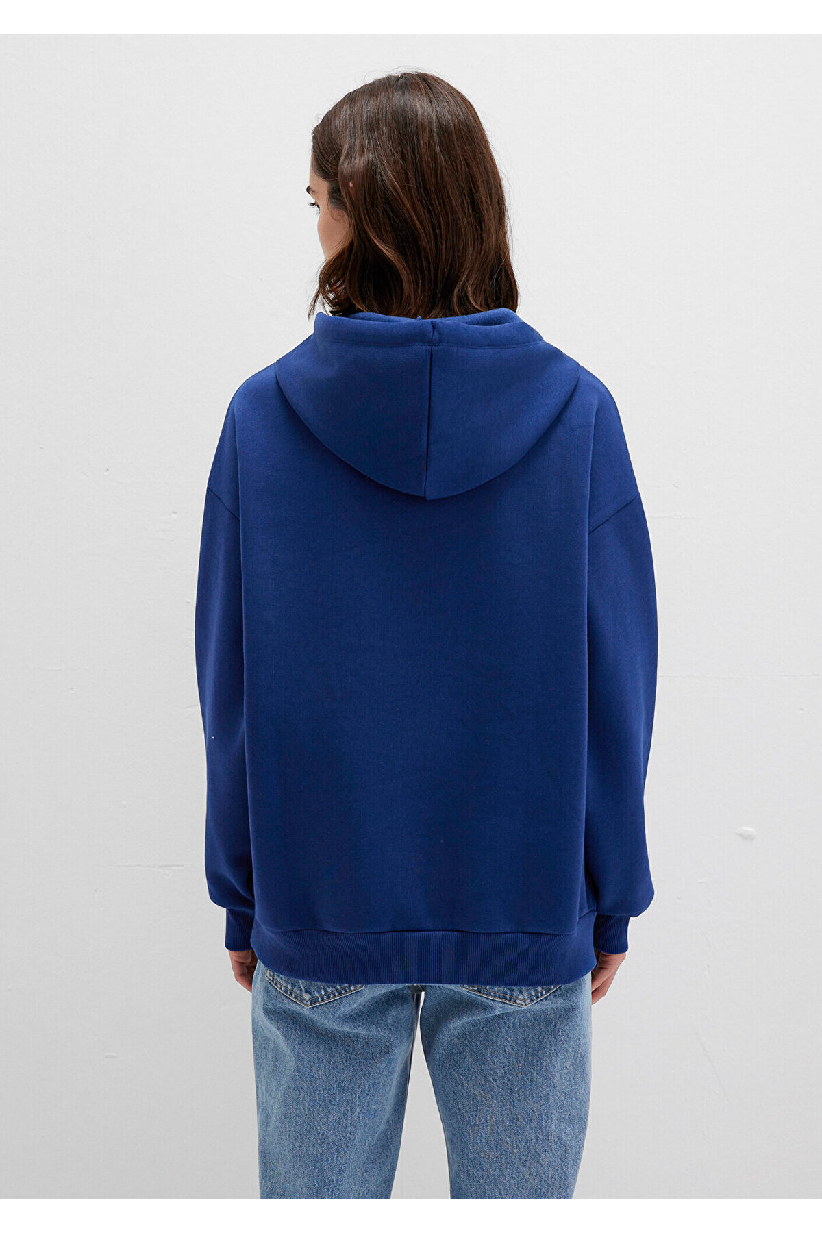 Mavi Logo Baskılı Sweatshirt Oversize/Geniş Kesim 1600361-70722 görsel 5