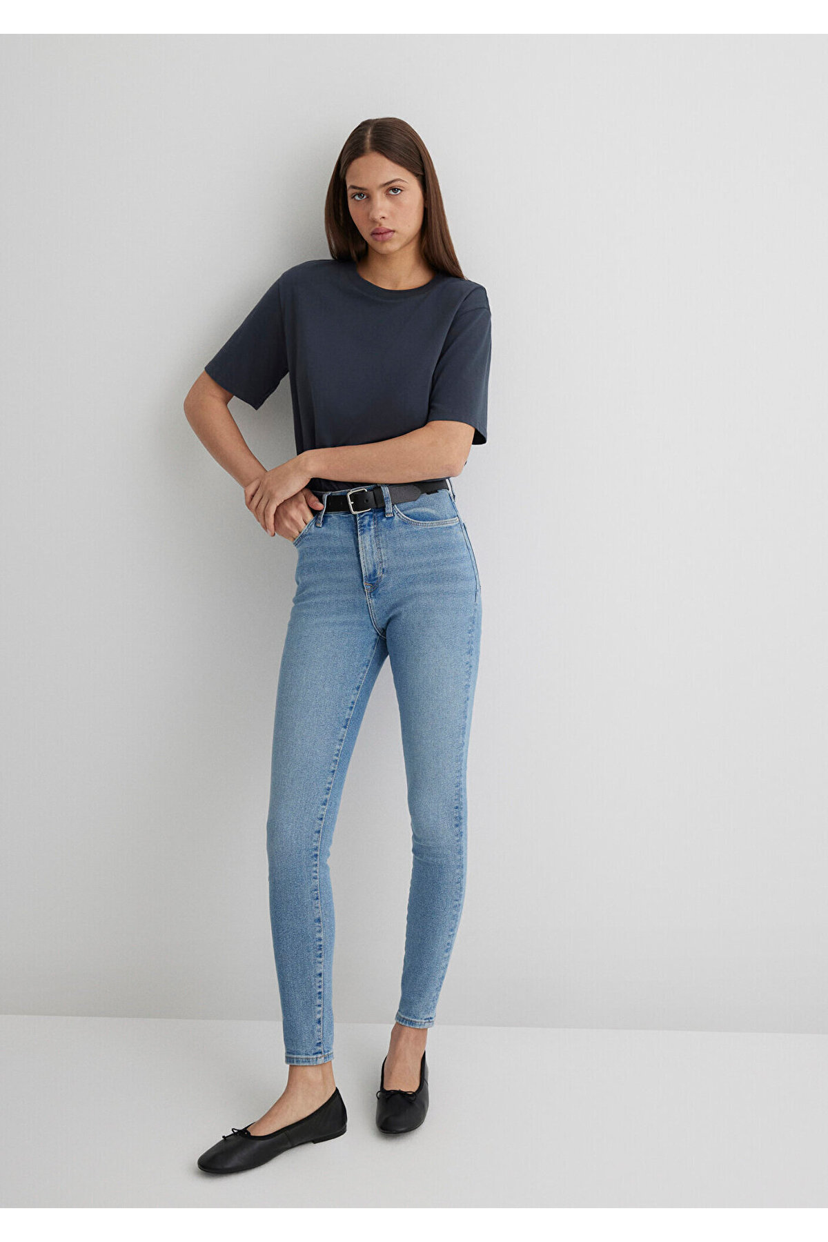 Mavi Serenay Gold Shape Puslu Indigo Mavisi Jean Pantolon 100980-80533 görsel 3