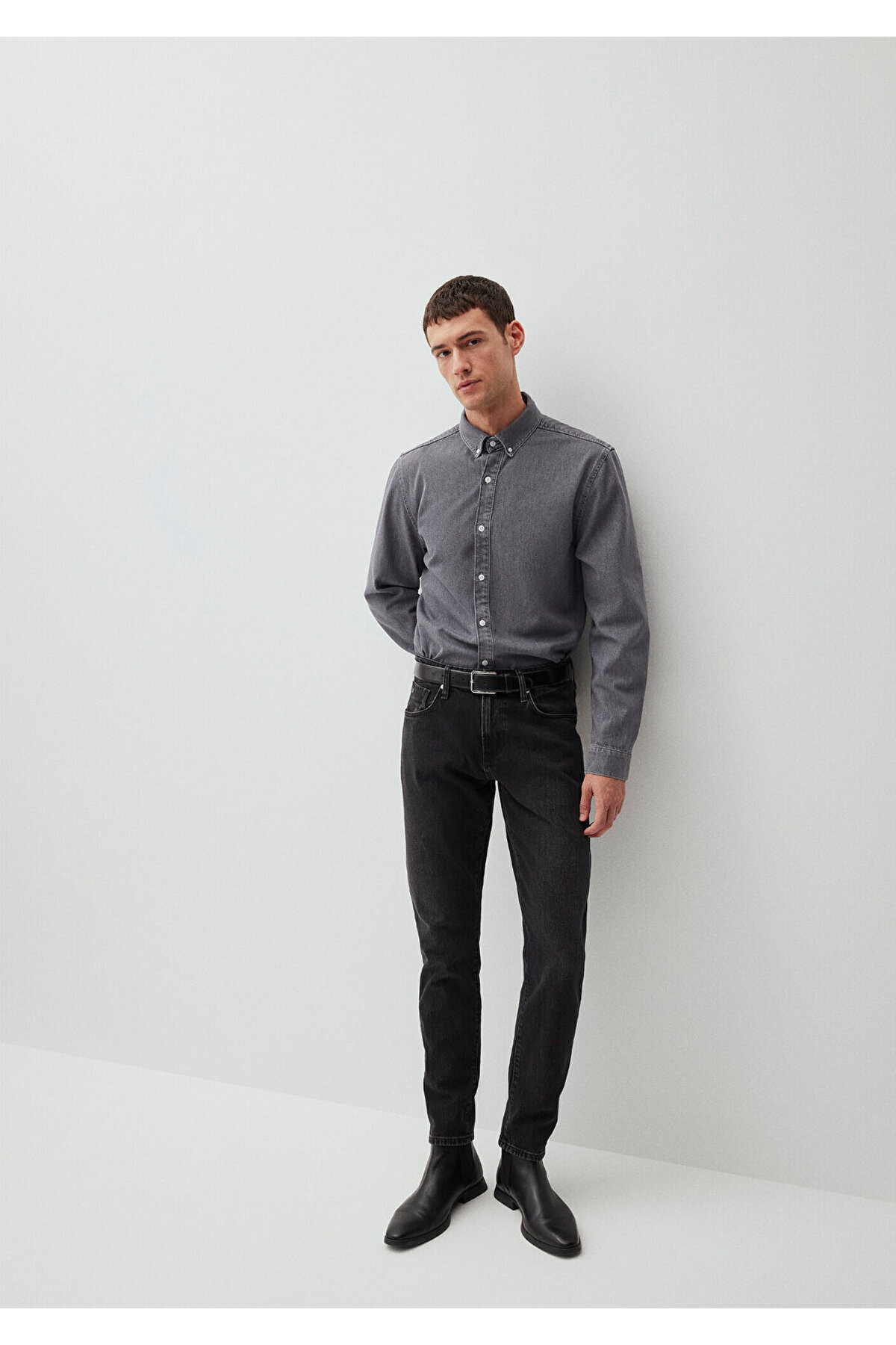 Mavi London Classic Denim Antrasit Jean Pantolon 0010172-87848 görsel 3
