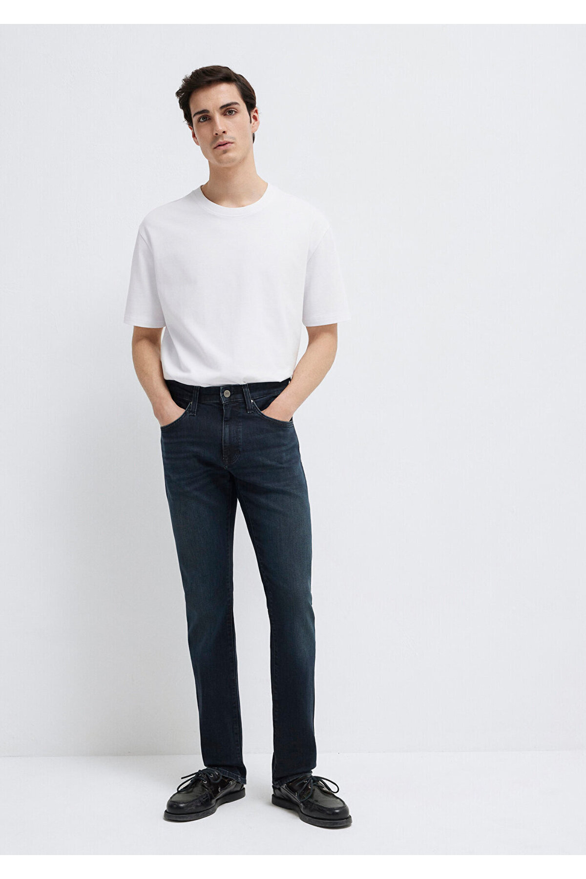 Mavi Jake Lux Black Puslu Vintage Koyu Mavi Jean Pantolon 0042287868 görsel 3