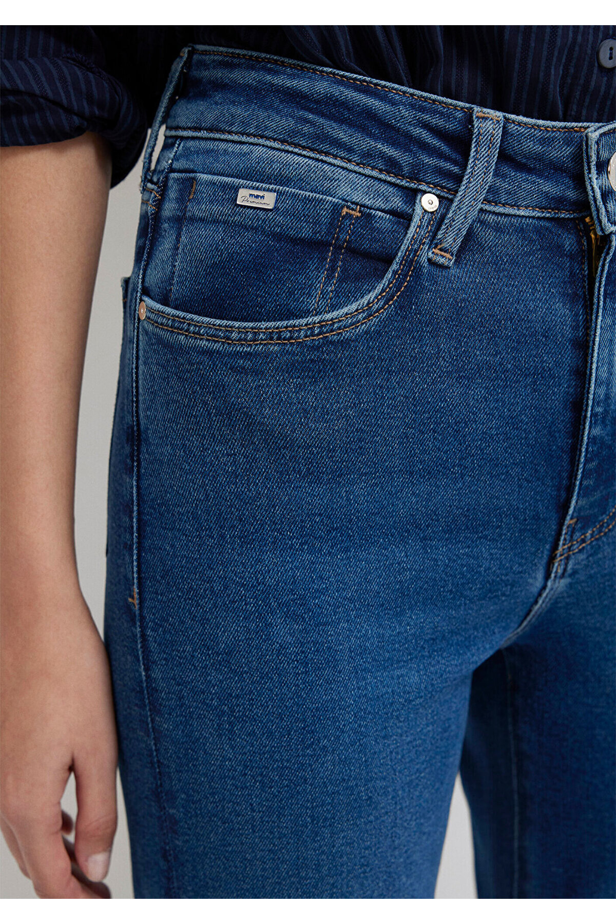Mavi Bliss Premium Blue Koyu Jean Pantolon 101437-85292 görsel 8