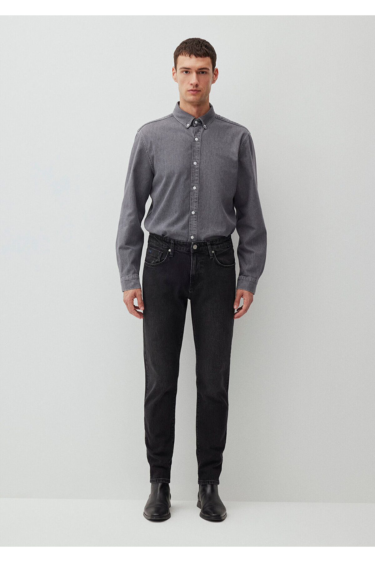 Mavi London Classic Denim Antrasit Jean Pantolon 0010172-87848 görsel 4
