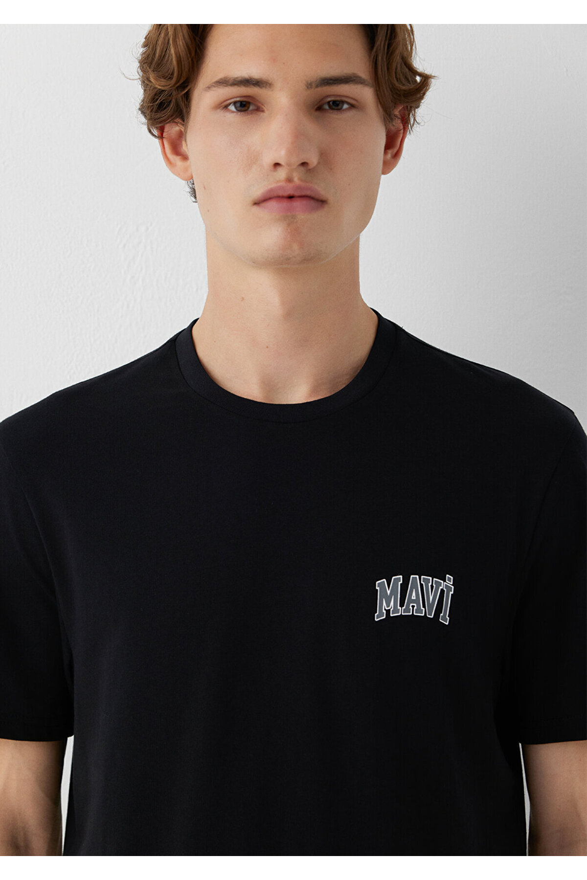 Mavi Logo Baskılı Siyah Tişört Regular Fit / Normal Kesim 0611714-900 görsel 6