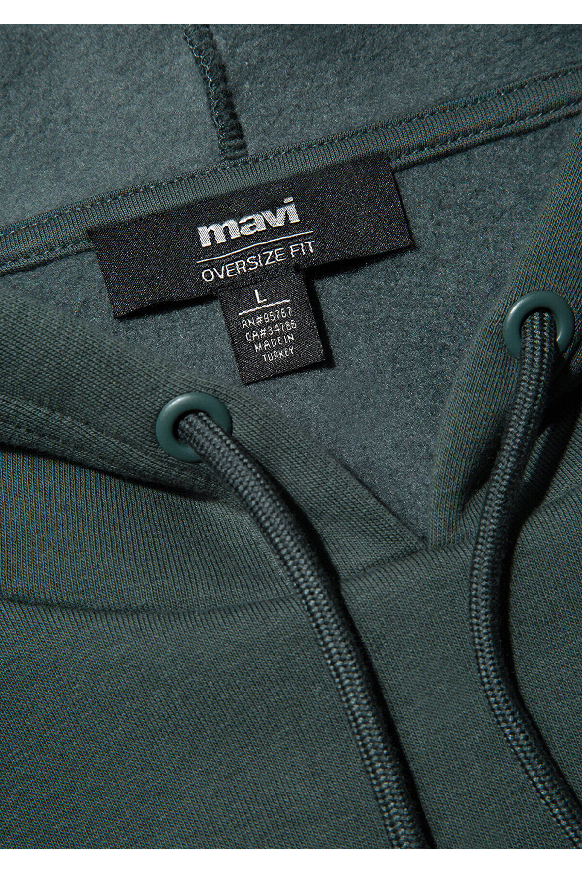 Mavi Logo Baskılı Kapüşonlu Yeşil Sweatshirt 067149-71598 görsel 8