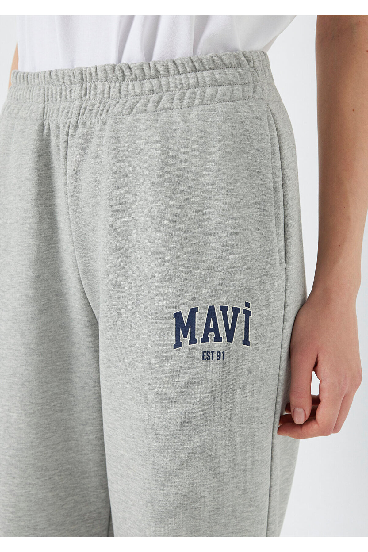 Mavi Logo Baskılı Gri Eşofman Altı 1010757-82816 görsel 6