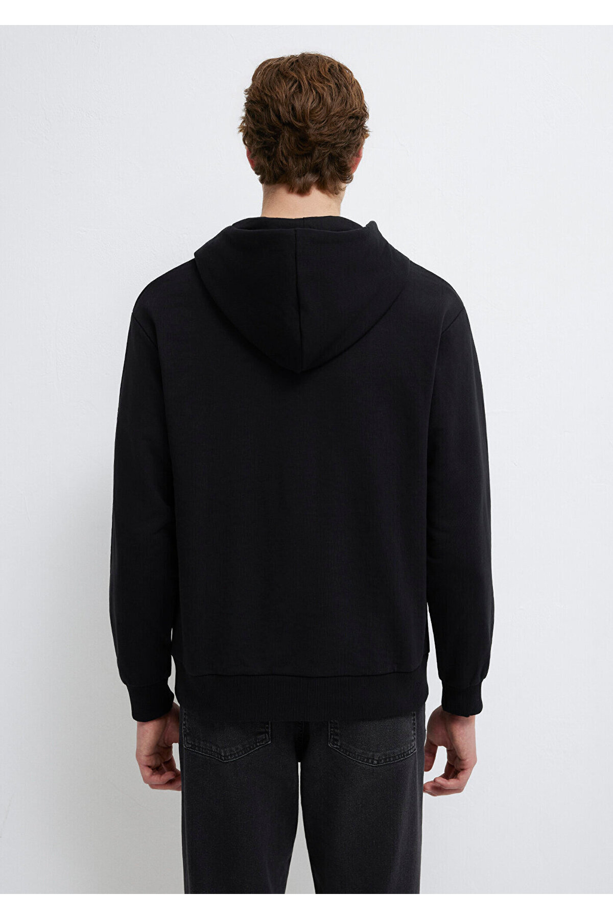 Mavi MVJNS Logo Baskılı Kapüşonlu Siyah Sweatshirt 0611786-900 görsel 6