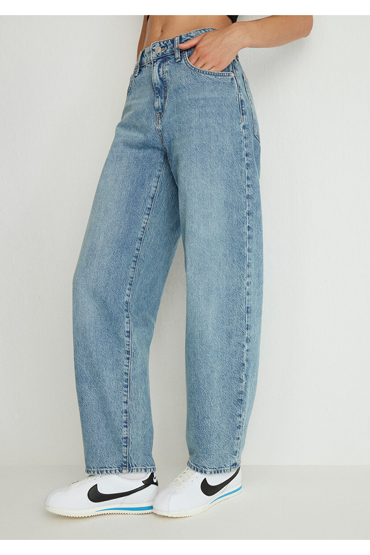 Mavi Leila Real Blue Indigo Mavisi Jean Pantolon 1010600-87776 görsel 6