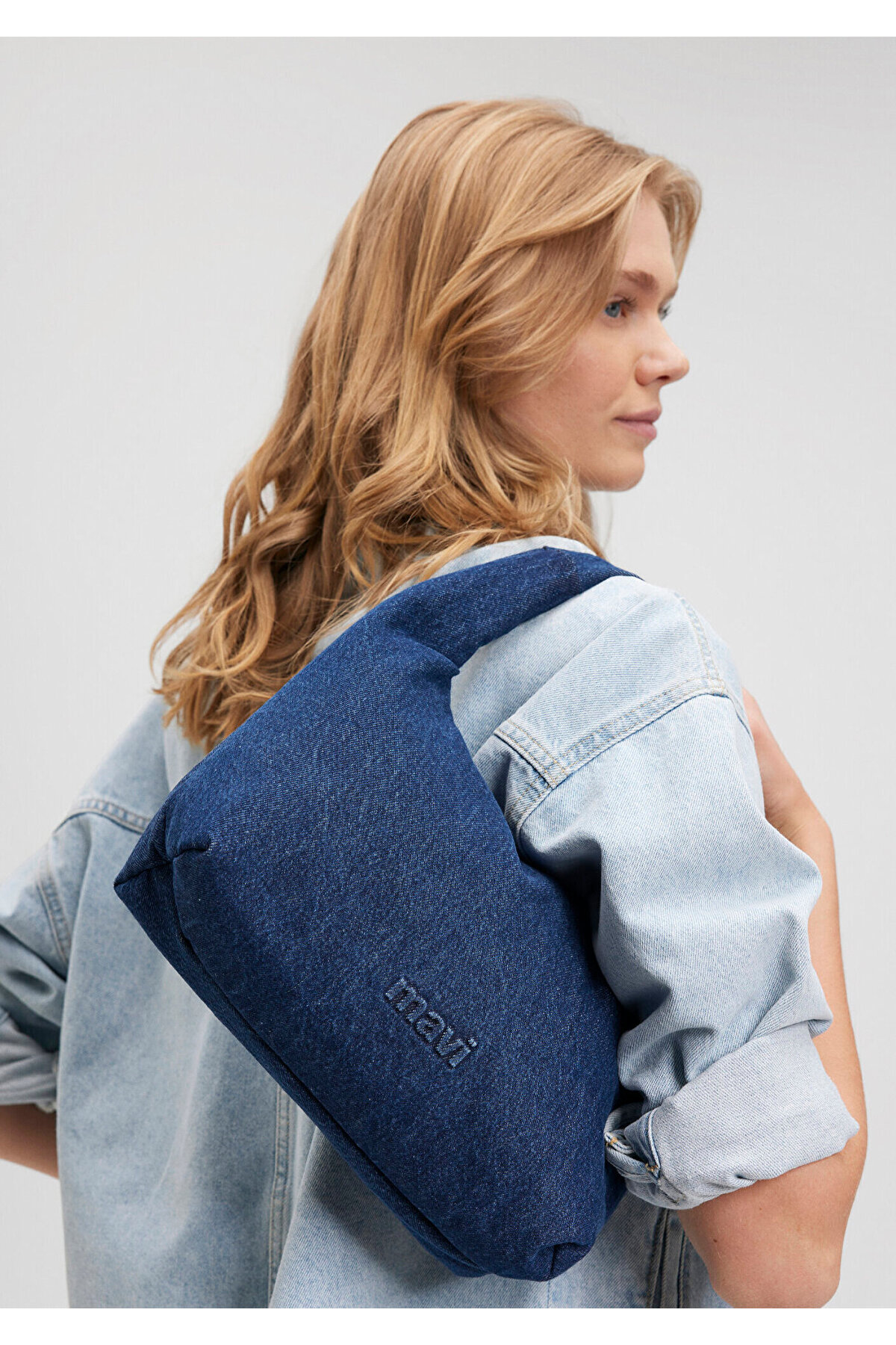 Mavi Logo Detaylı Denim El Çantası 1912061-83594