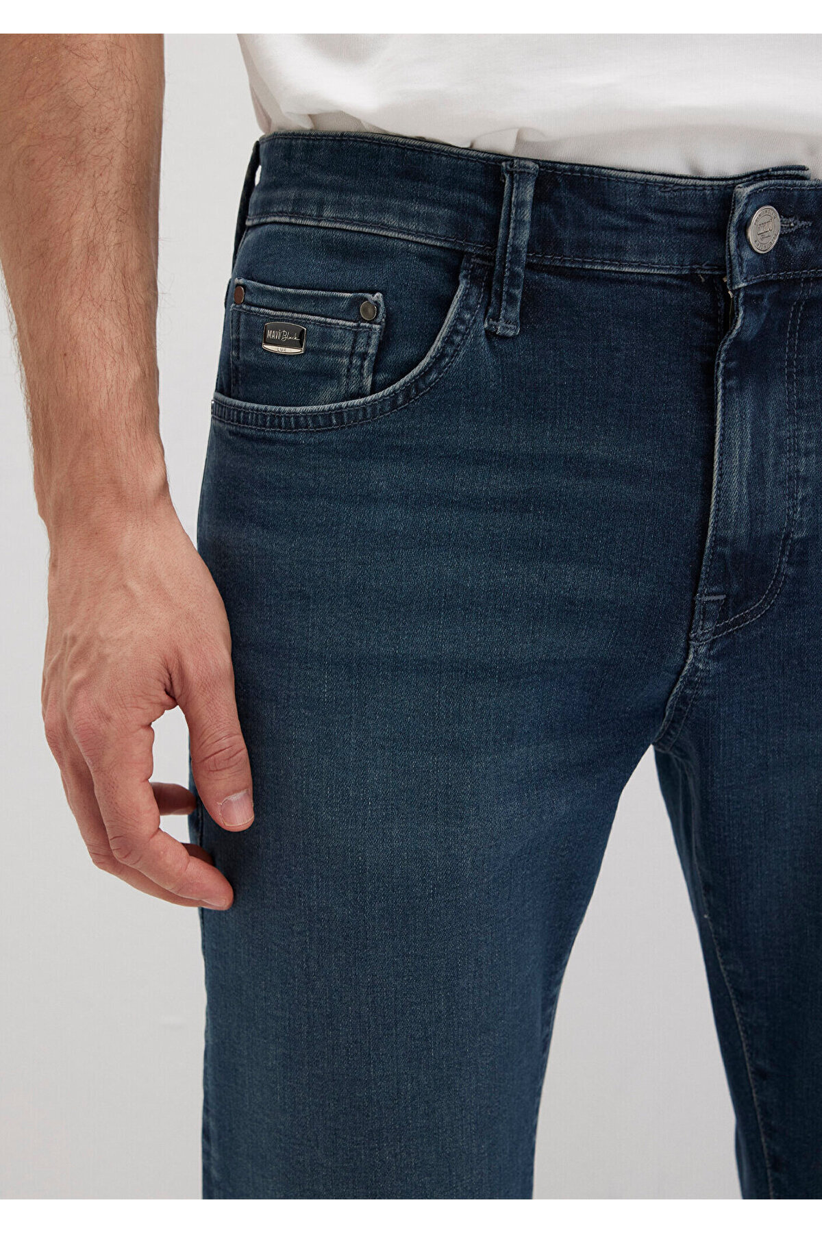 Mavi Marcus Lux Black Puslu Koyu Mavi Jean Pantolon 0035189351 görsel 6