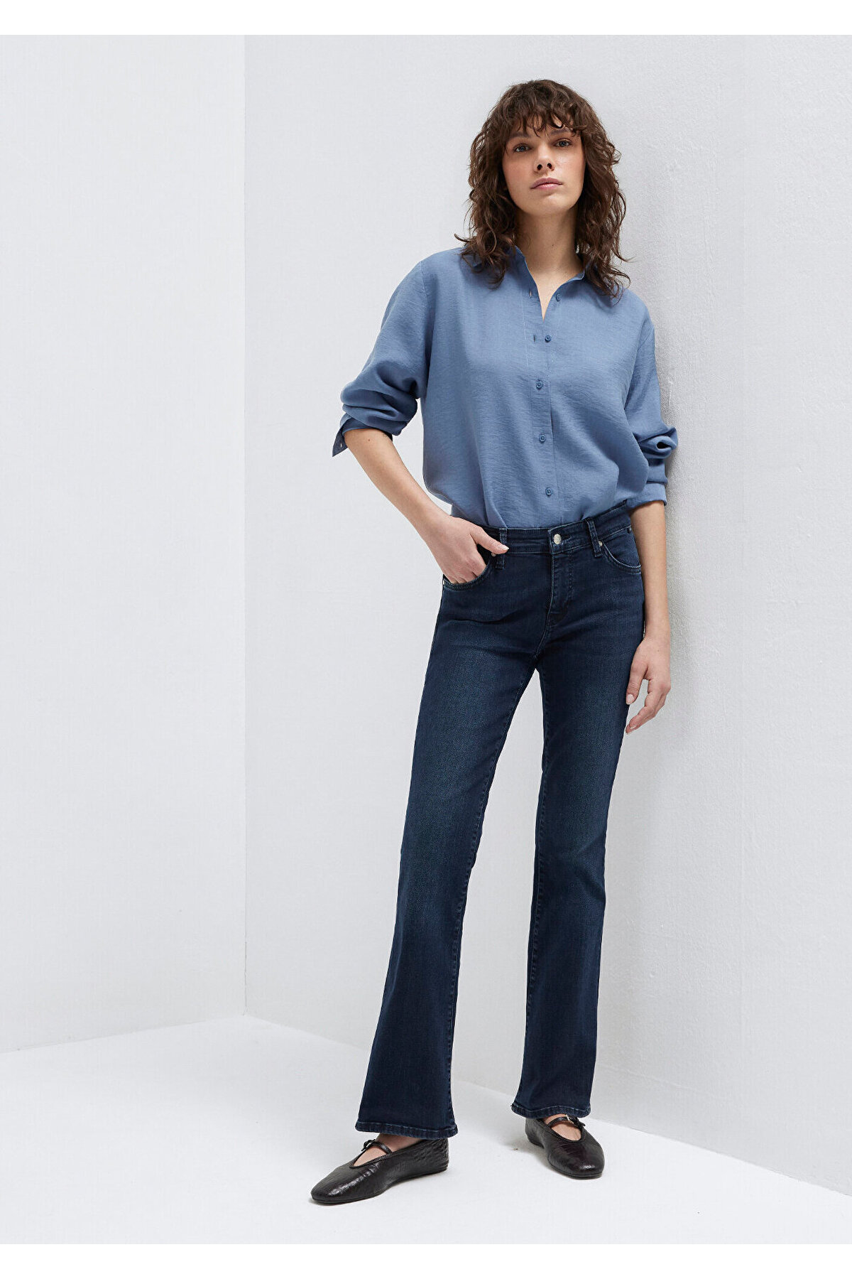 Mavi Molly Everyday Puslu Mürekkep Mavisi Jean Pantolon 1013683048 görsel 2