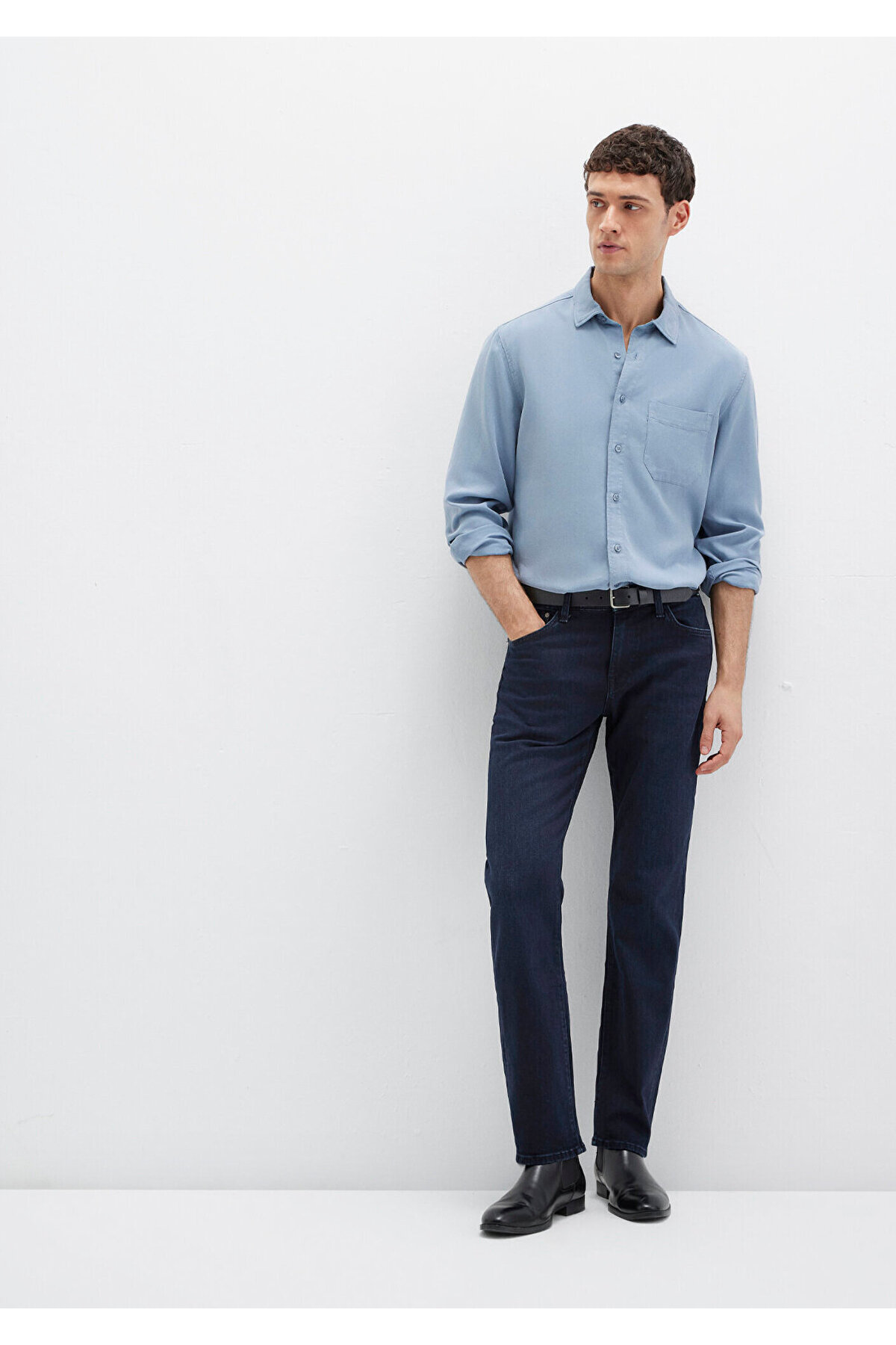 Mavi Hunter Black Mürekkep Jean Pantolon 0020234818 görsel 2