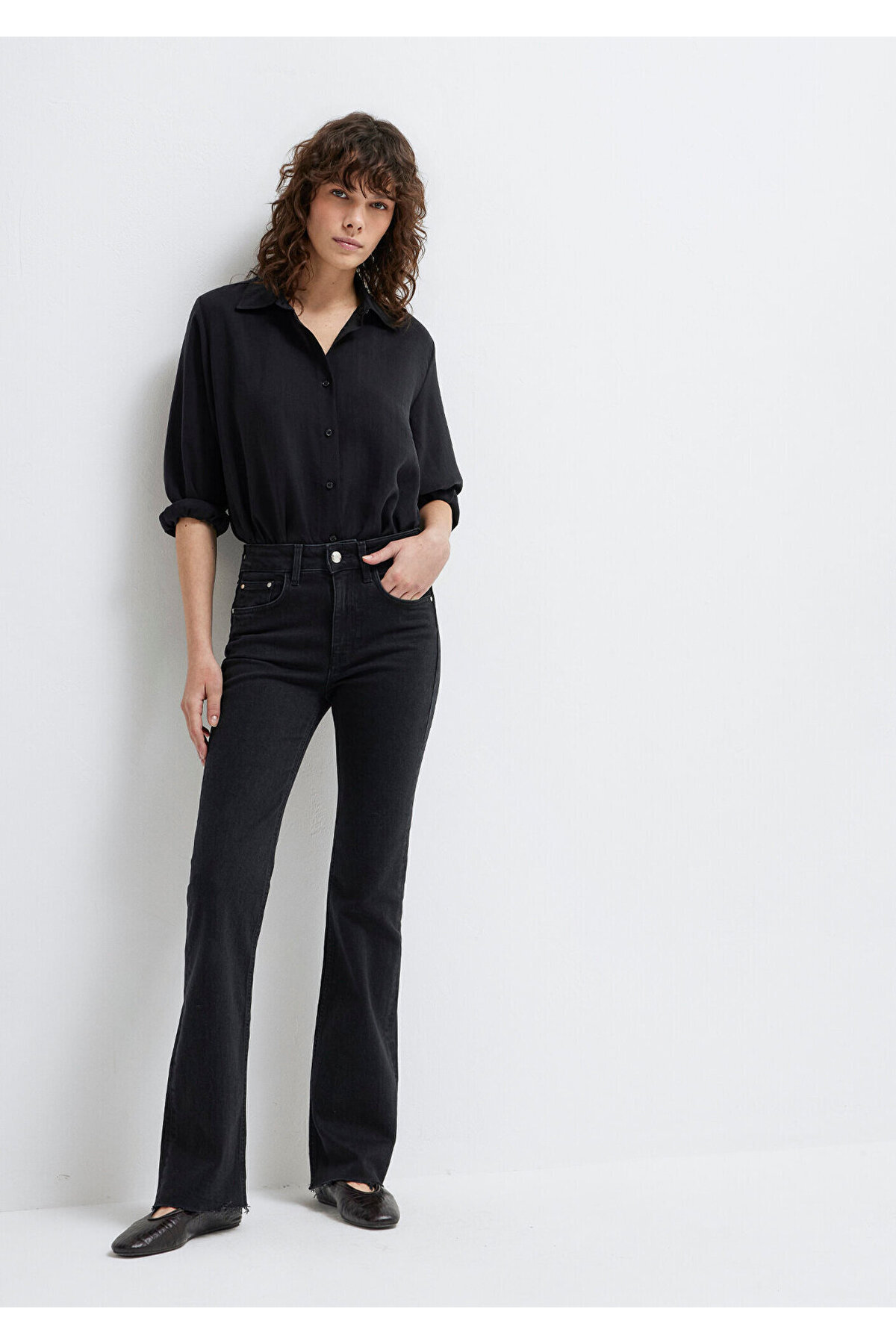 Mavi Maria Gold Premium Gri Smoke Jean Pantolon 101225-80998 görsel 2