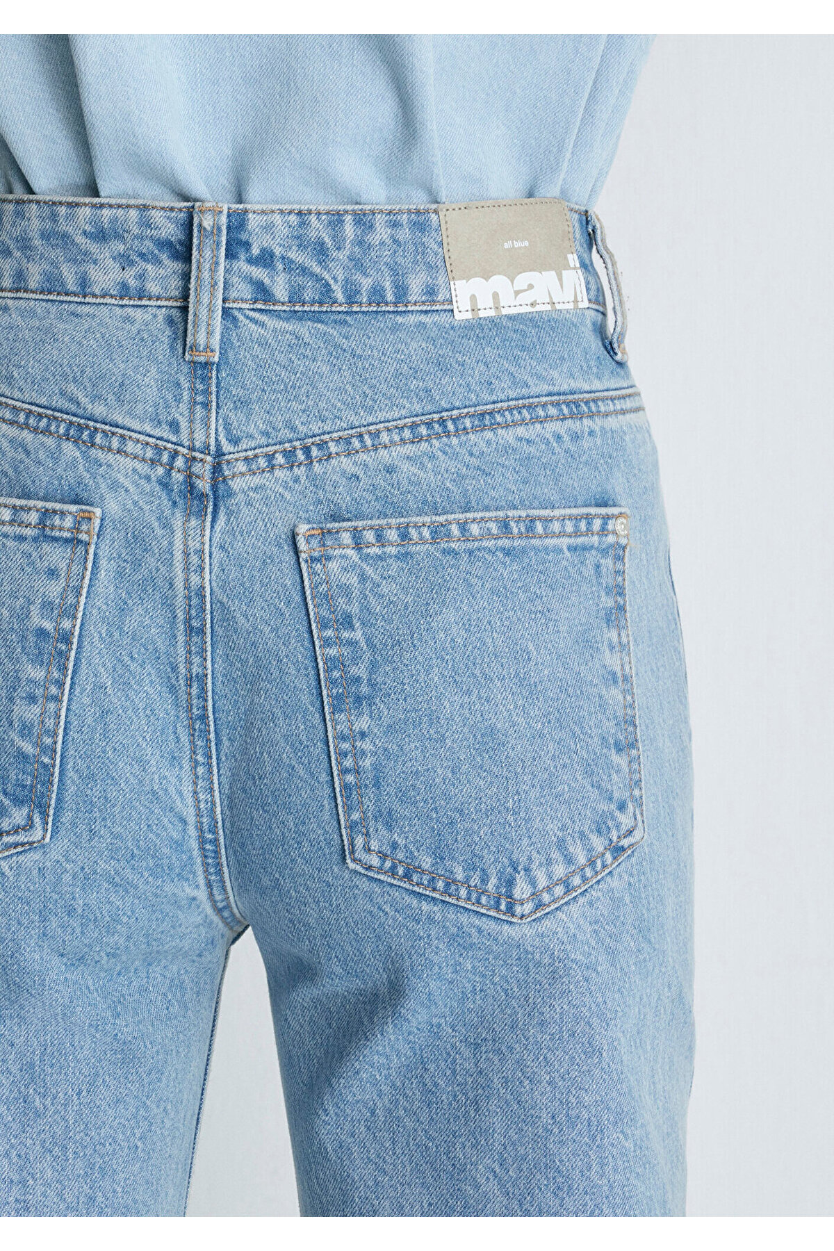 Mavi Victoria Real Blue Gölgeli Açık Jean Pantolon 101072-34111 görsel 8