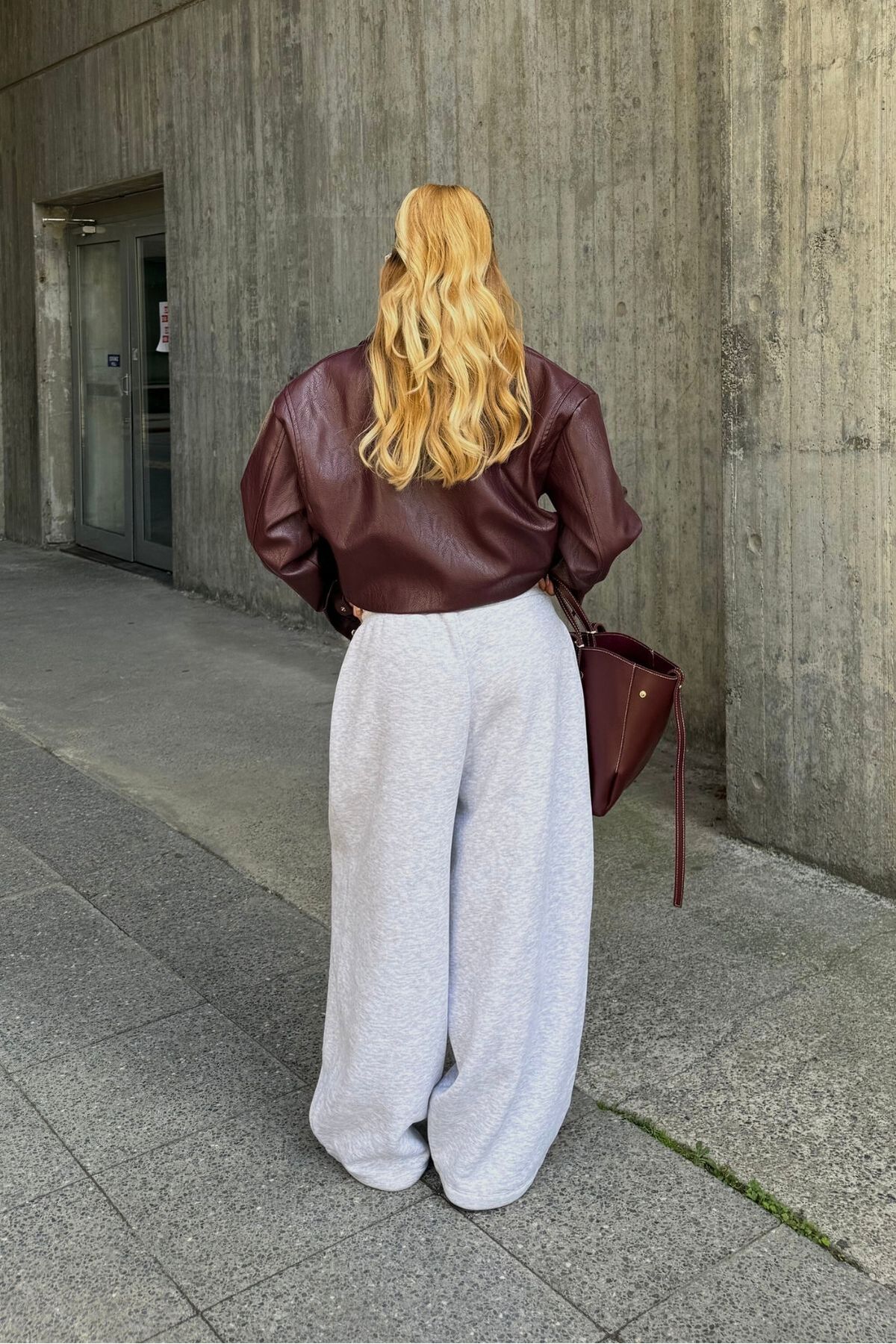bases. İçi Polarlı Barrel Fit Stoperli Baggy Eşofman Altı görsel 8