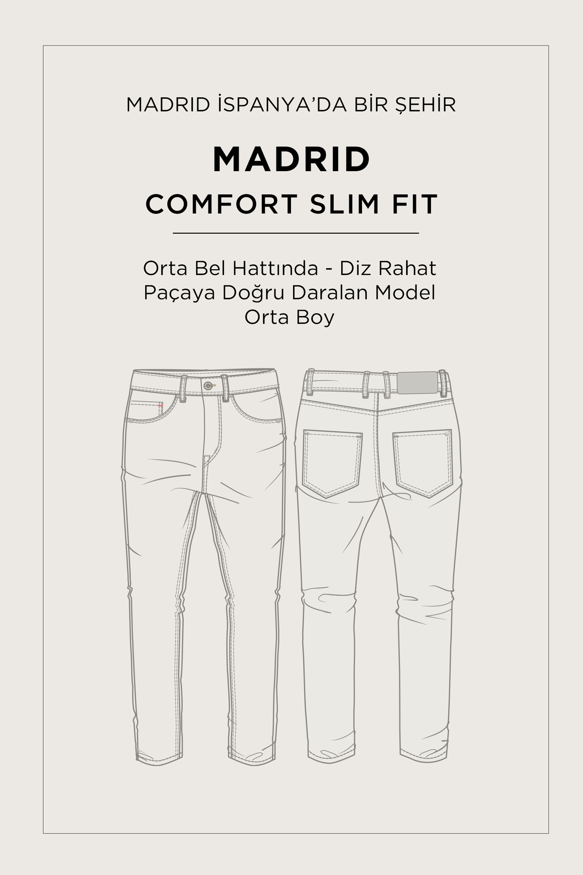 Avva Erkek İndigo Klasik Bel Eskitme Yıkamalı Elastan Madrid Comfort Slim Fit Jean Pantolon A61Y3509 görsel 8