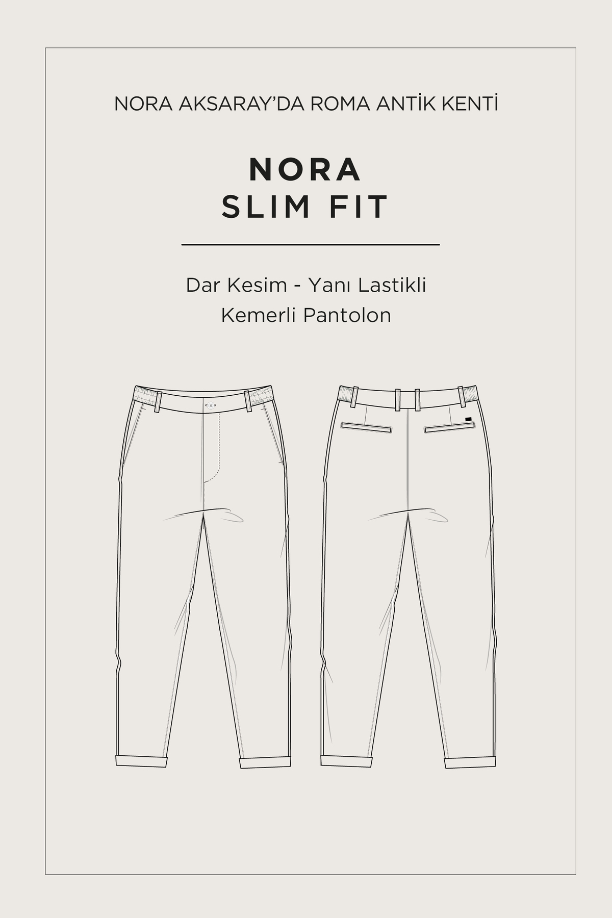 Avva Erkek Antrasit Yanı Lastikli Viskon Karışımlı Slim Fit Chino Pantolon A52Y3053 görsel 2