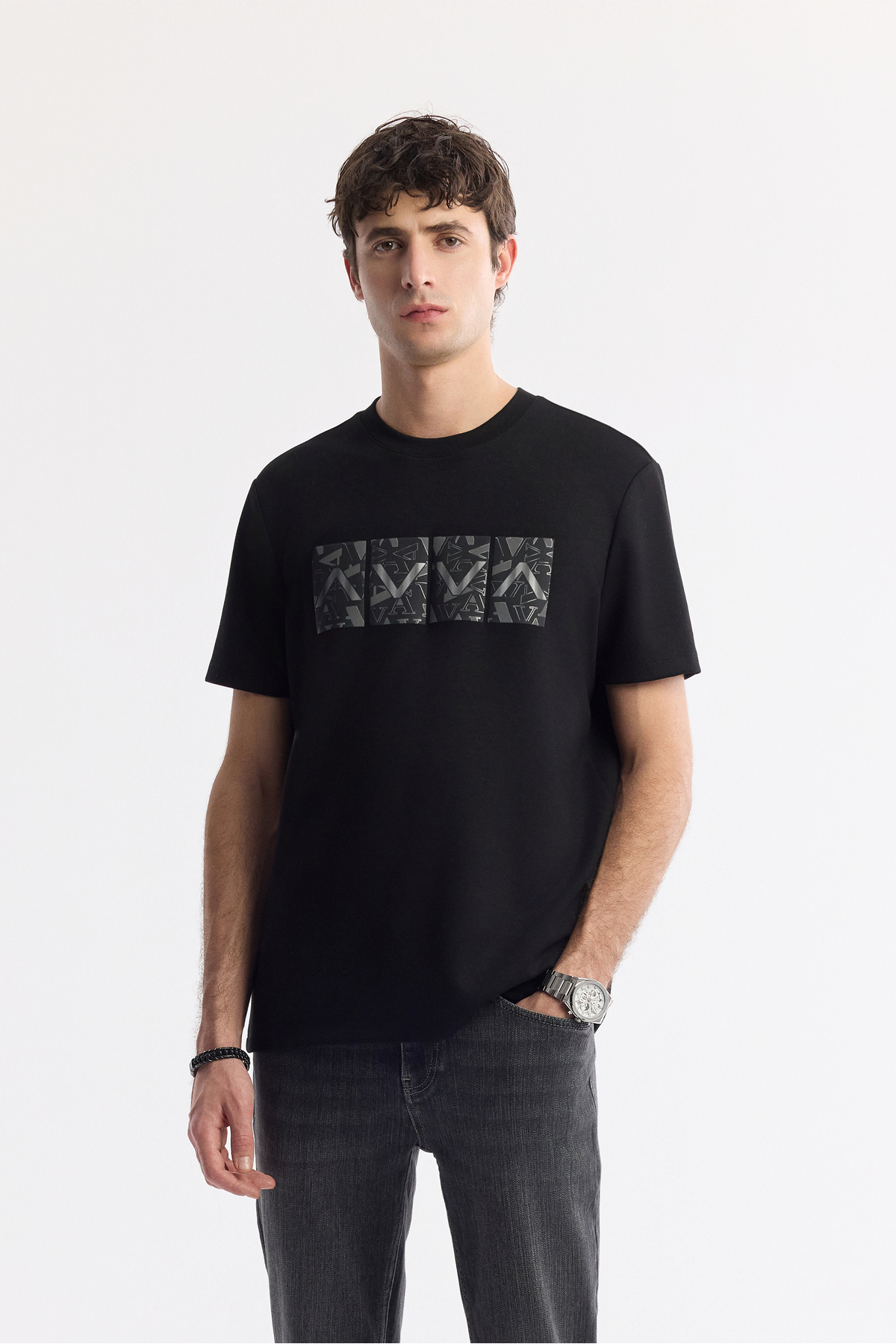 Avva Erkek Antrasit Klasik Bel Pamuklu Taş Yıkamalı Berlin Slim Fit Jean Pantolon A51Y3513 görsel 7