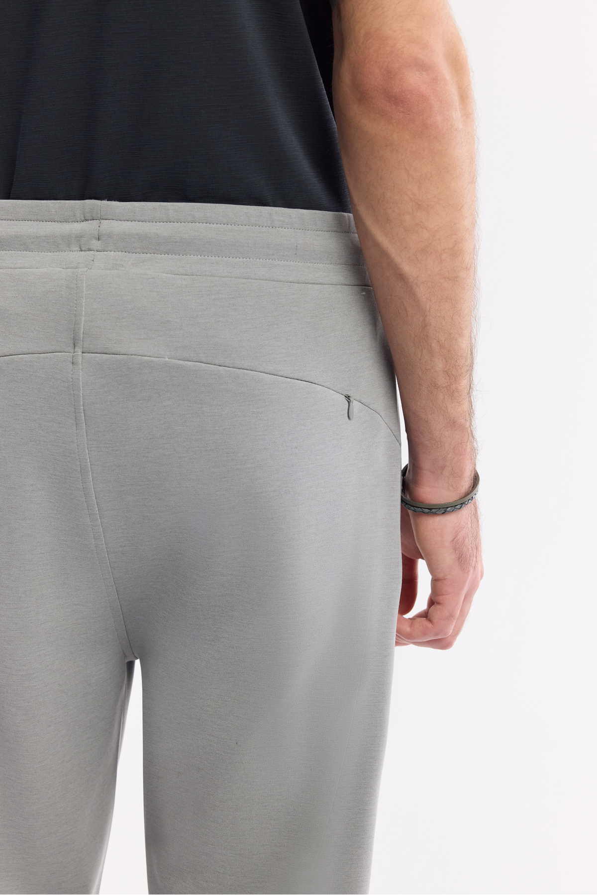 Avva Erkek Gri Beli Lastikli Bağcıklı Soft Touch Regular Fit Eşofman Altı A51Y3402 görsel 5